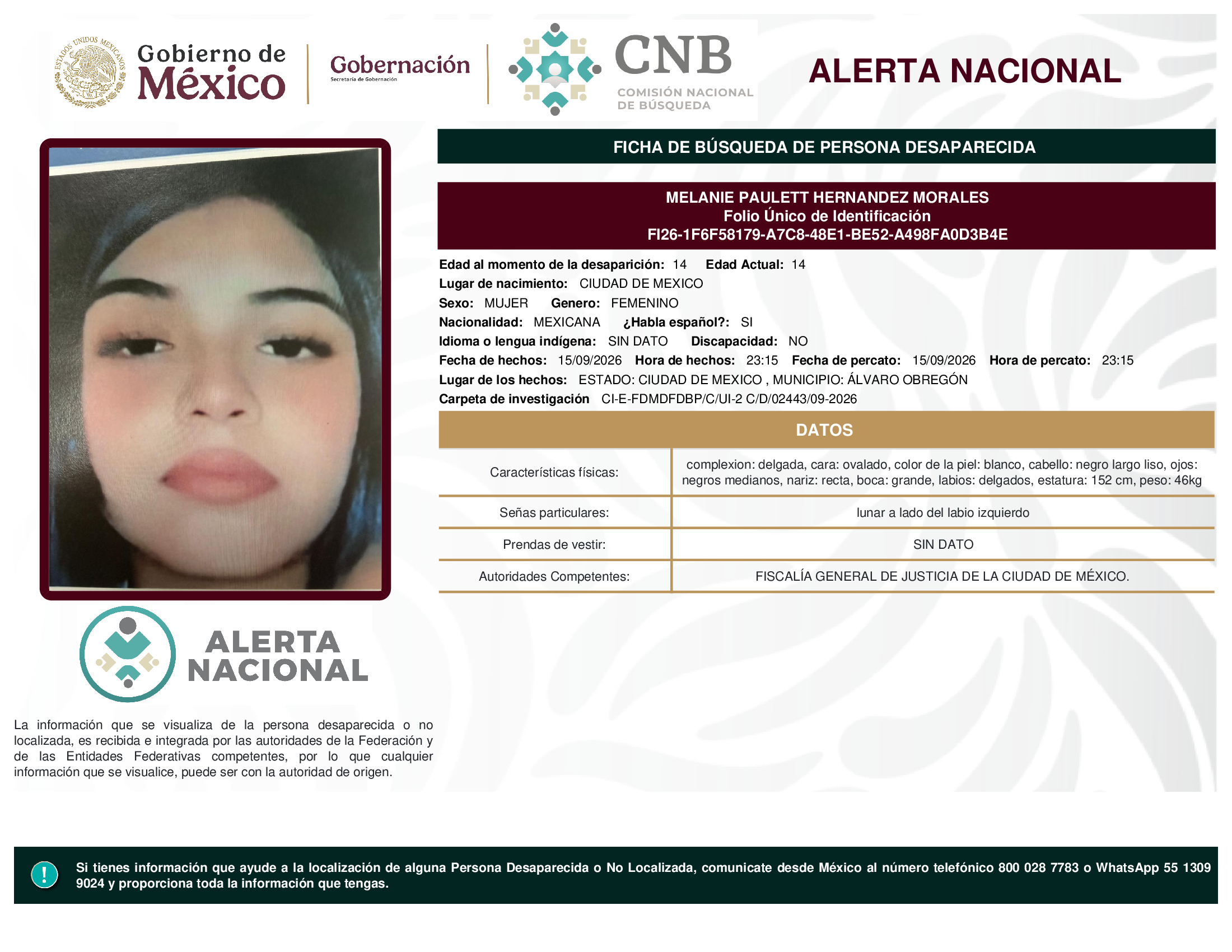 MELANIE PAULETT HERNANDEZ MORALES