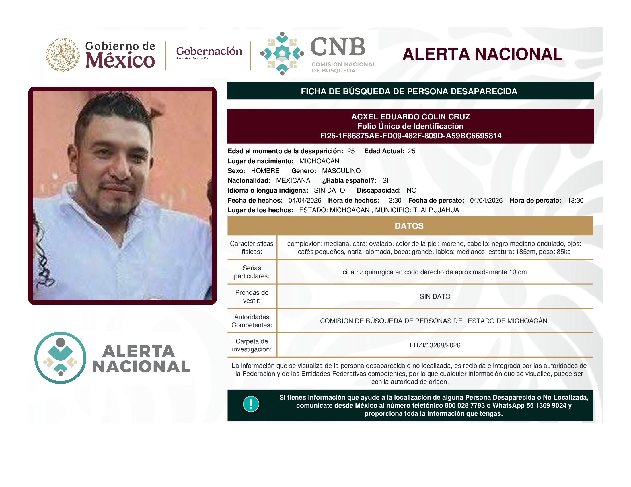 ACXEL EDUARDO COLIN CRUZ