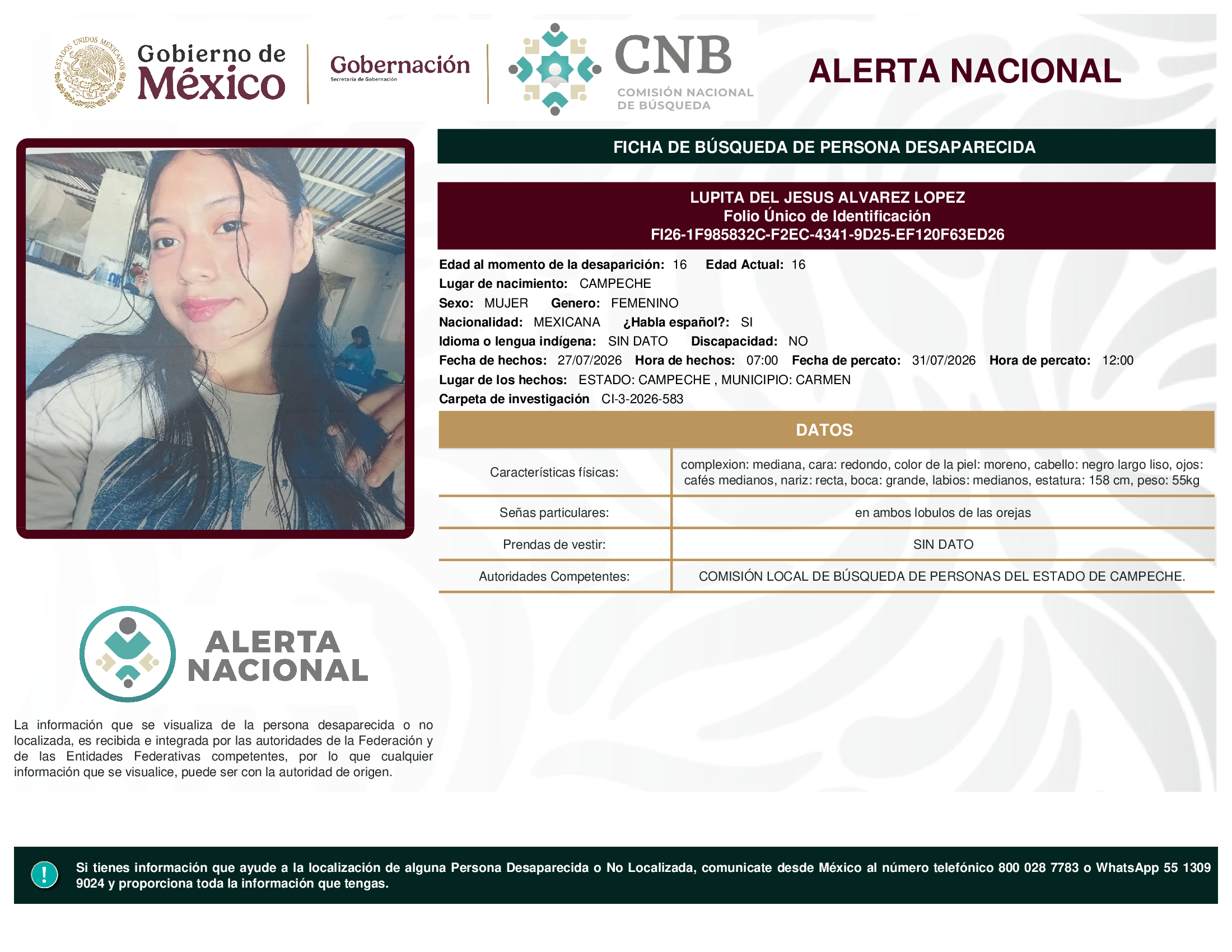 LUPITA DEL JESUS ALVAREZ LOPEZ
