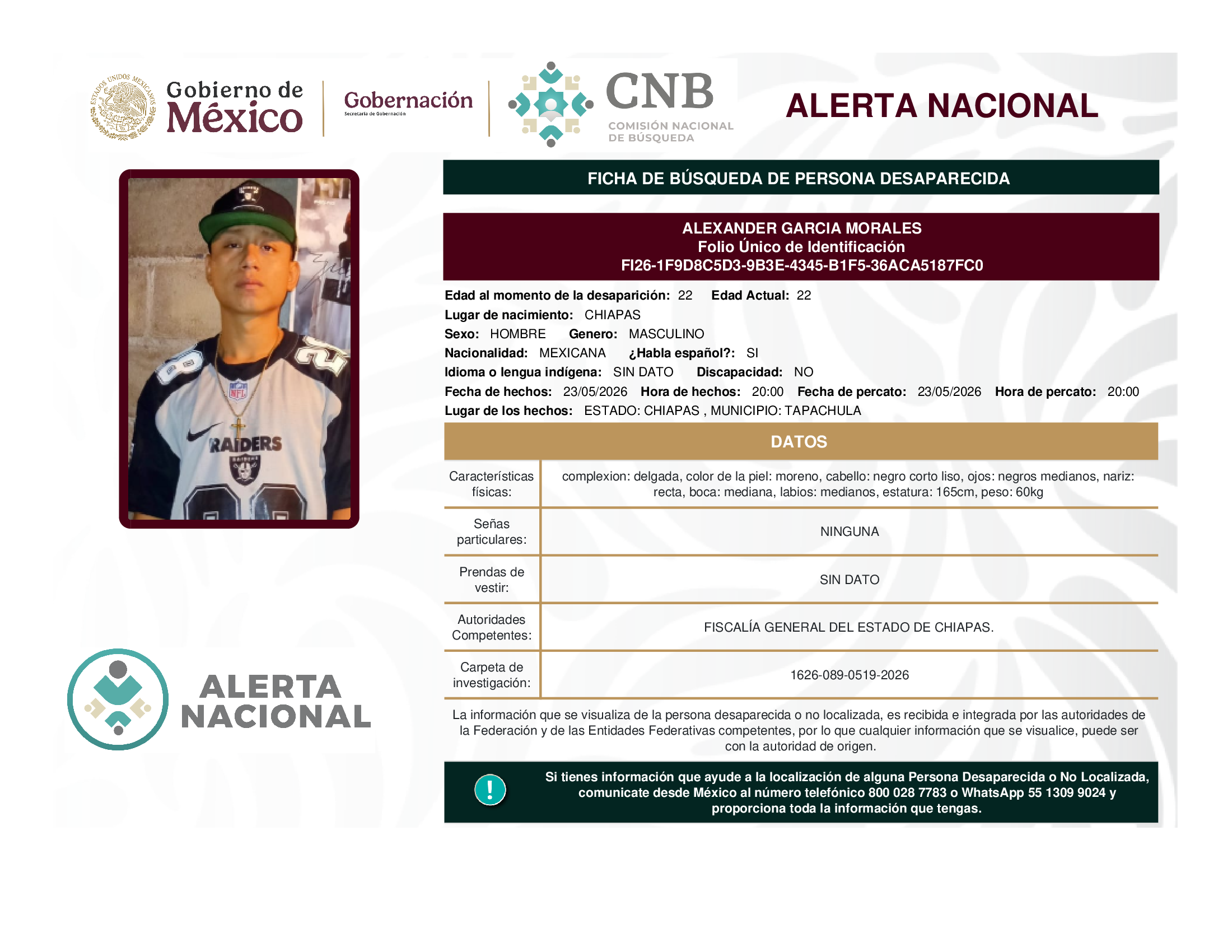 ALEXANDER GARCIA MORALES