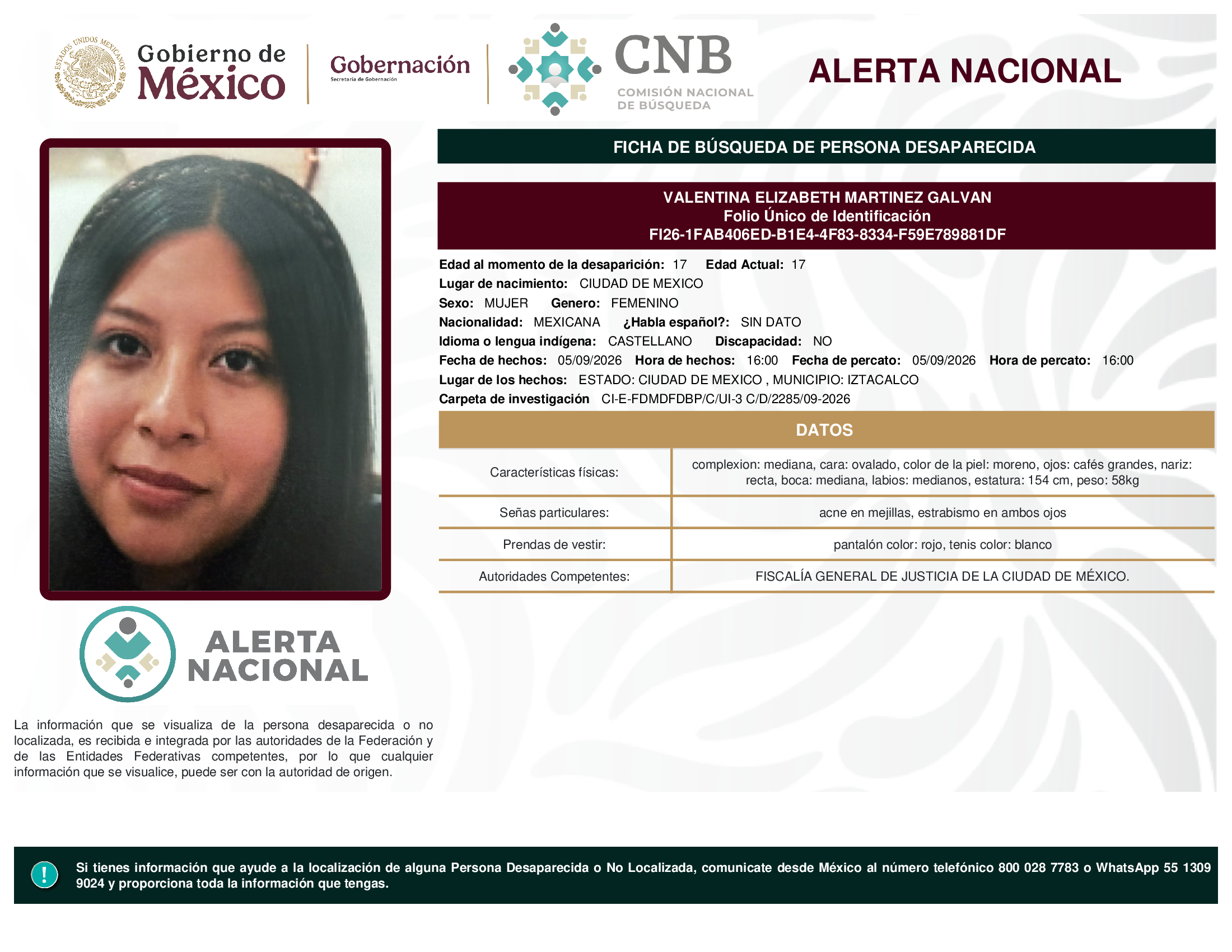 VALENTINA ELIZABETH MARTINEZ GALVAN