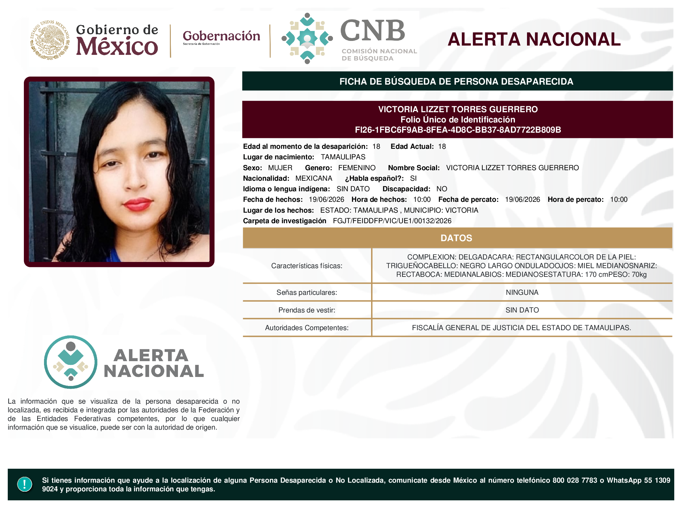 VICTORIA LIZZET TORRES GUERRERO