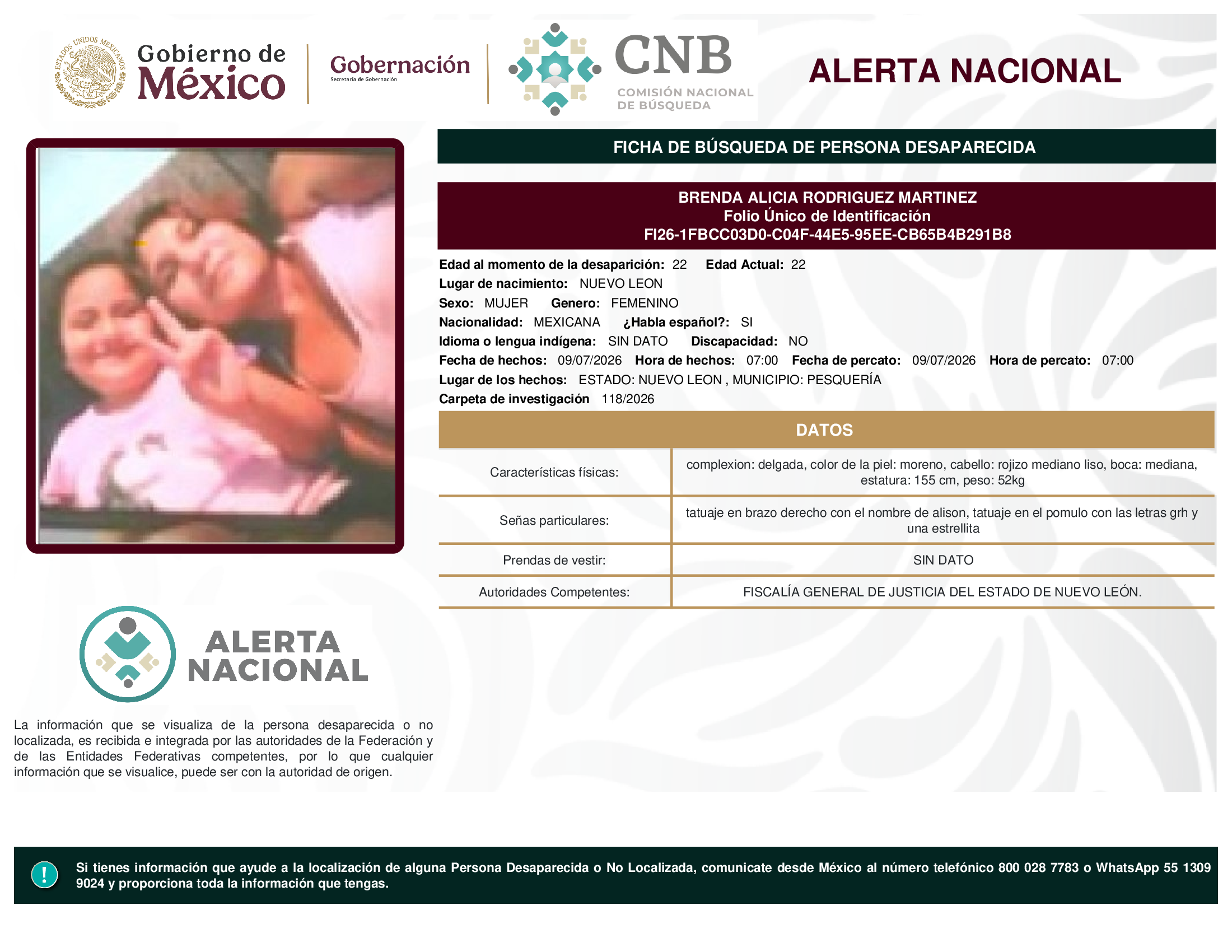 BRENDA ALICIA RODRIGUEZ MARTINEZ
