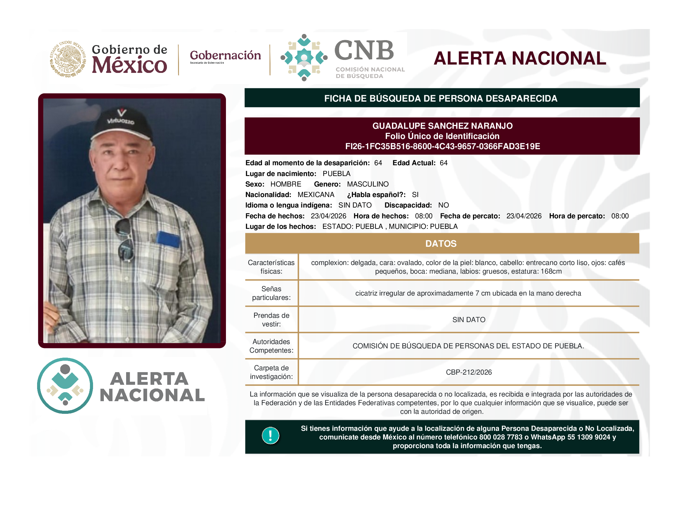 GUADALUPE SANCHEZ NARANJO