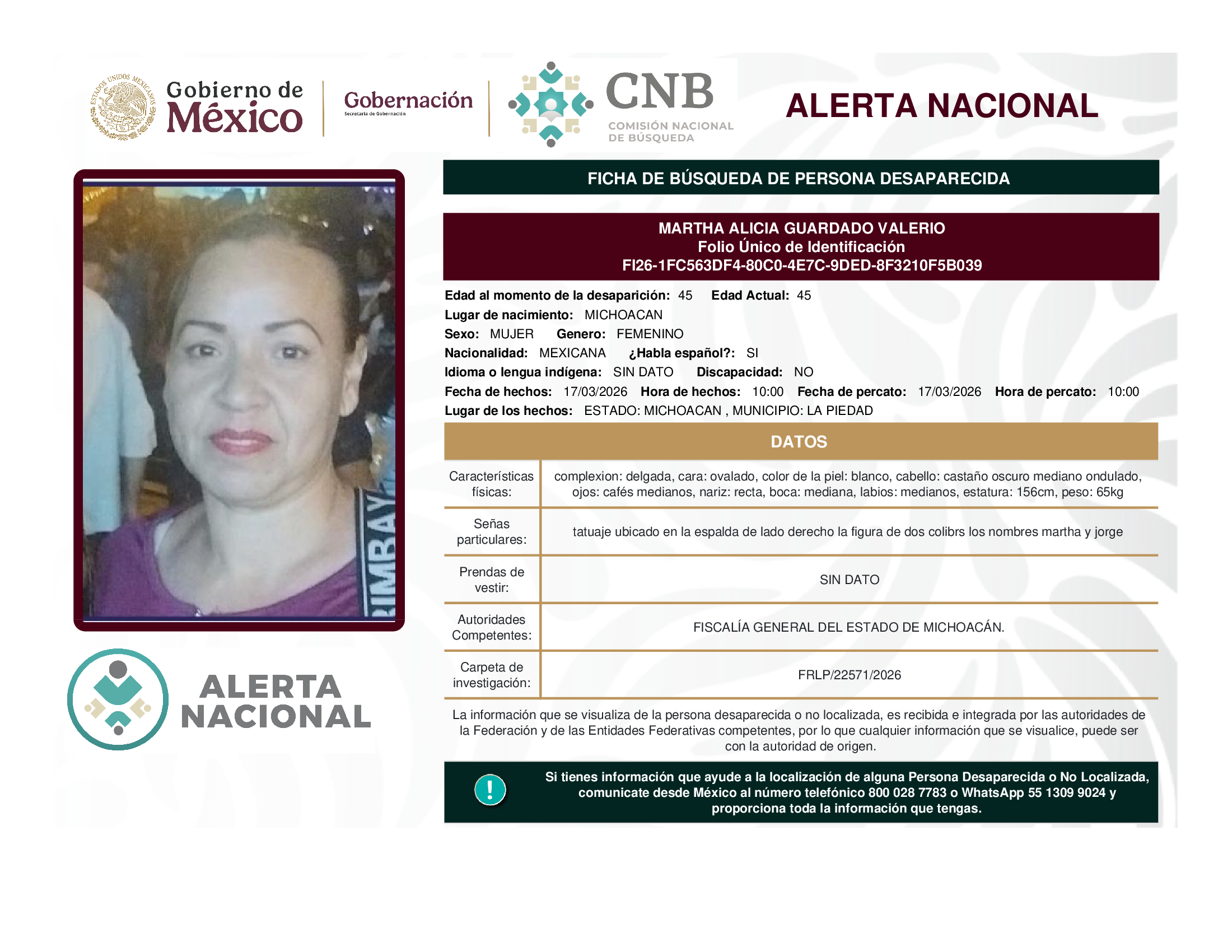 MARTHA ALICIA GUARDADO VALERIO