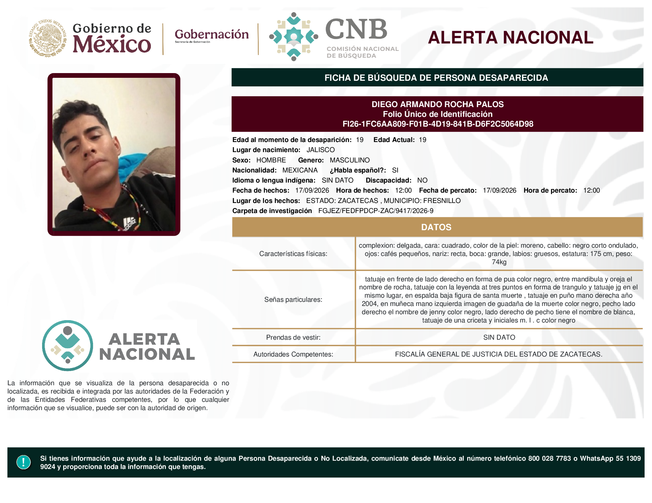 DIEGO ARMANDO ROCHA PALOS