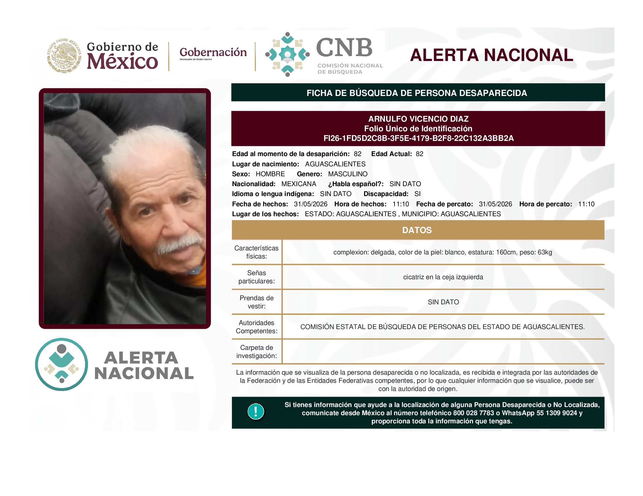 ARNULFO VICENCIO DIAZ