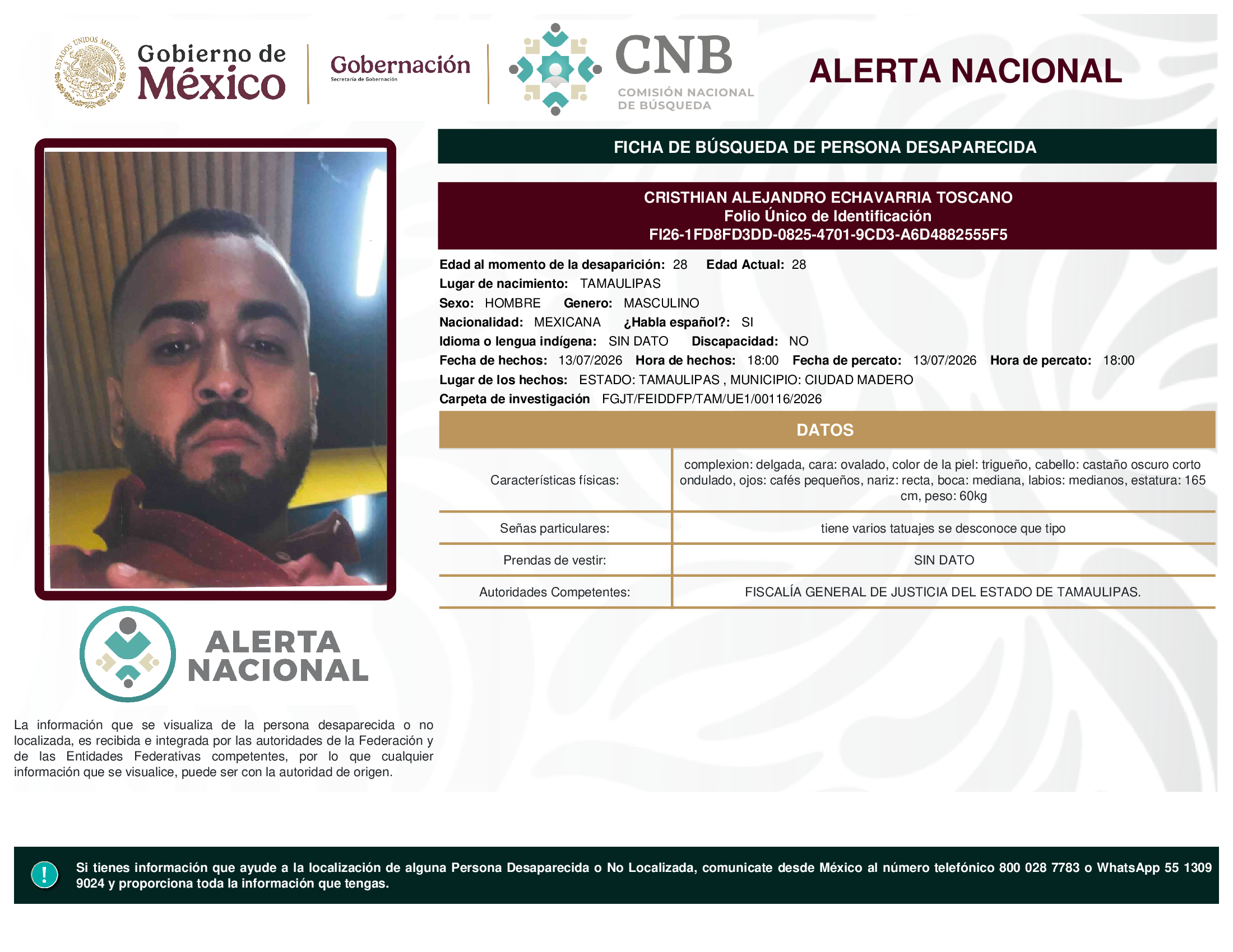 CRISTHIAN ALEJANDRO ECHAVARRIA TOSCANO