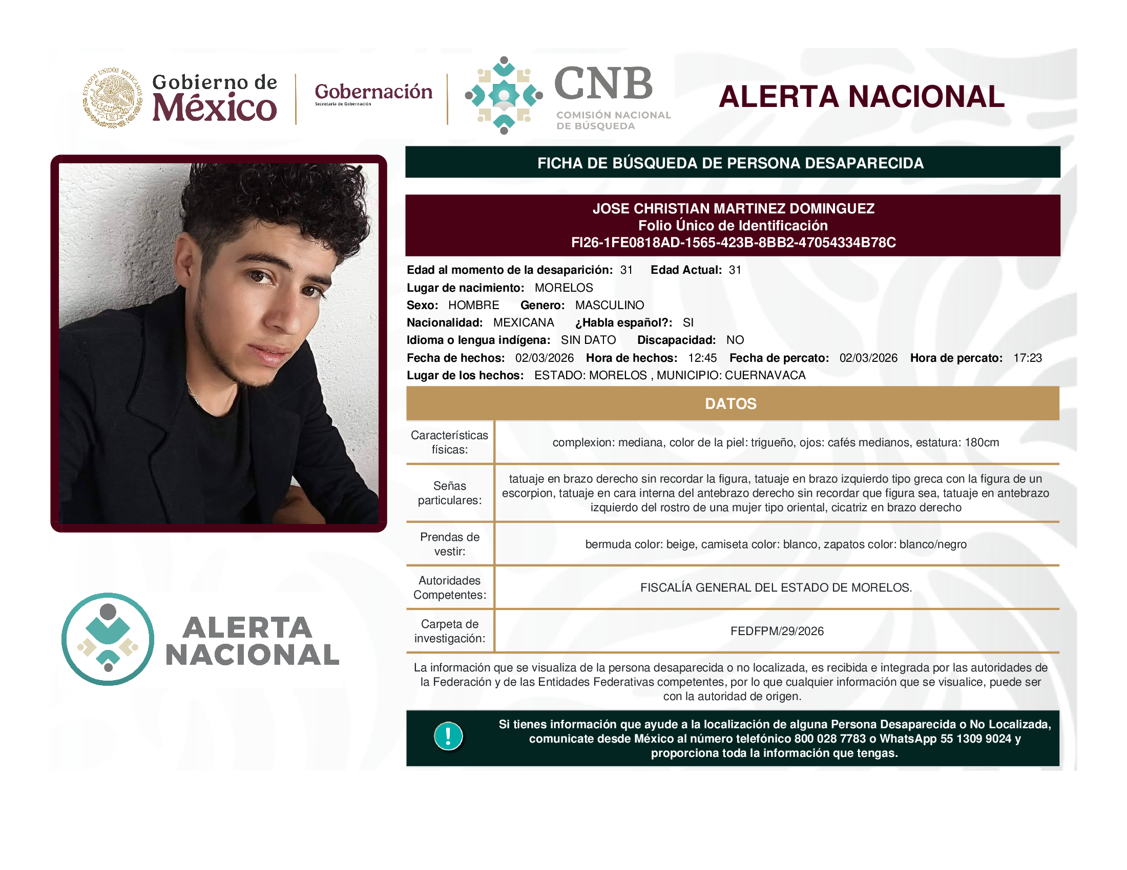 JOSE CHRISTIAN MARTINEZ DOMINGUEZ