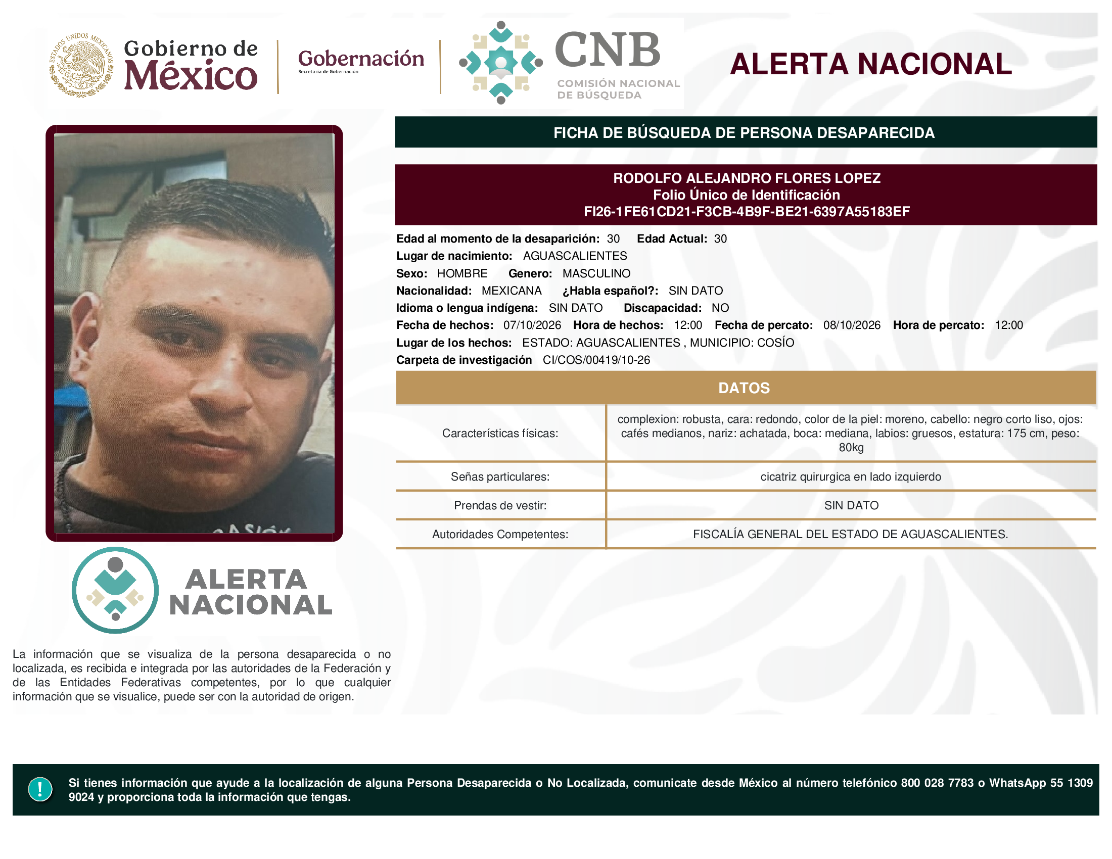 RODOLFO ALEJANDRO FLORES LOPEZ