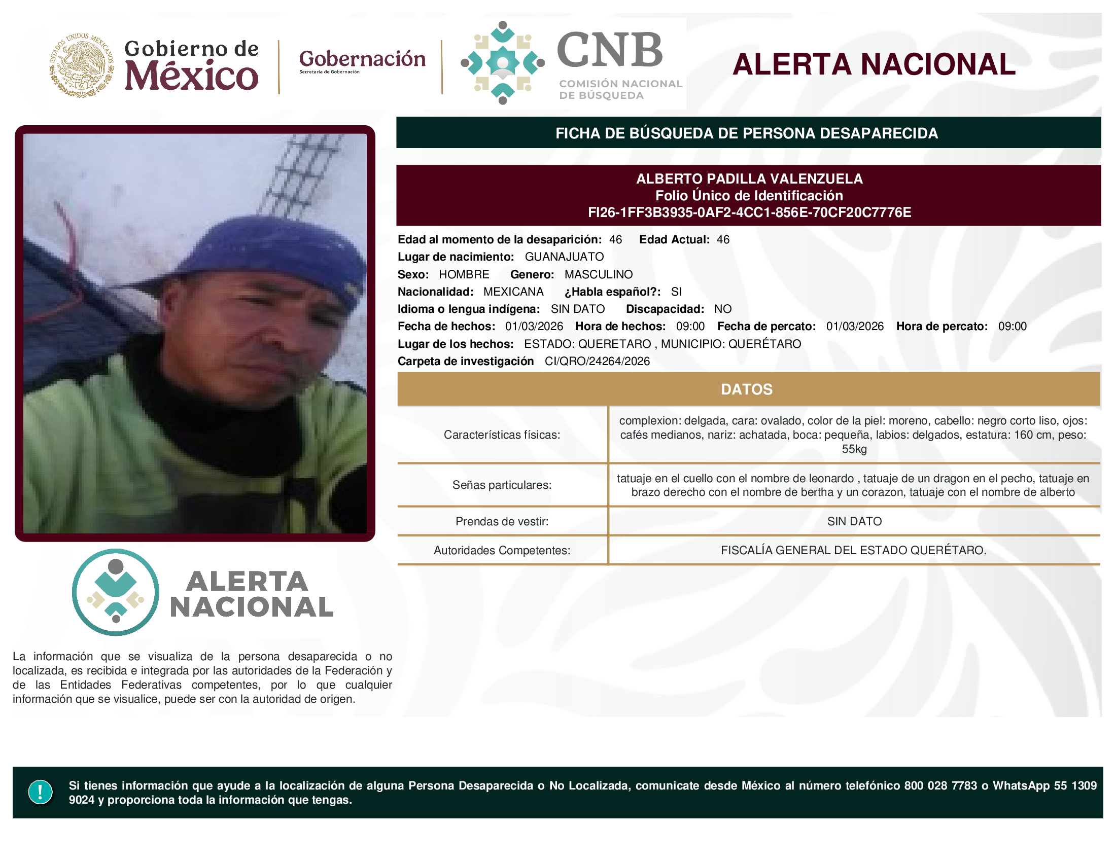ALBERTO PADILLA VALENZUELA