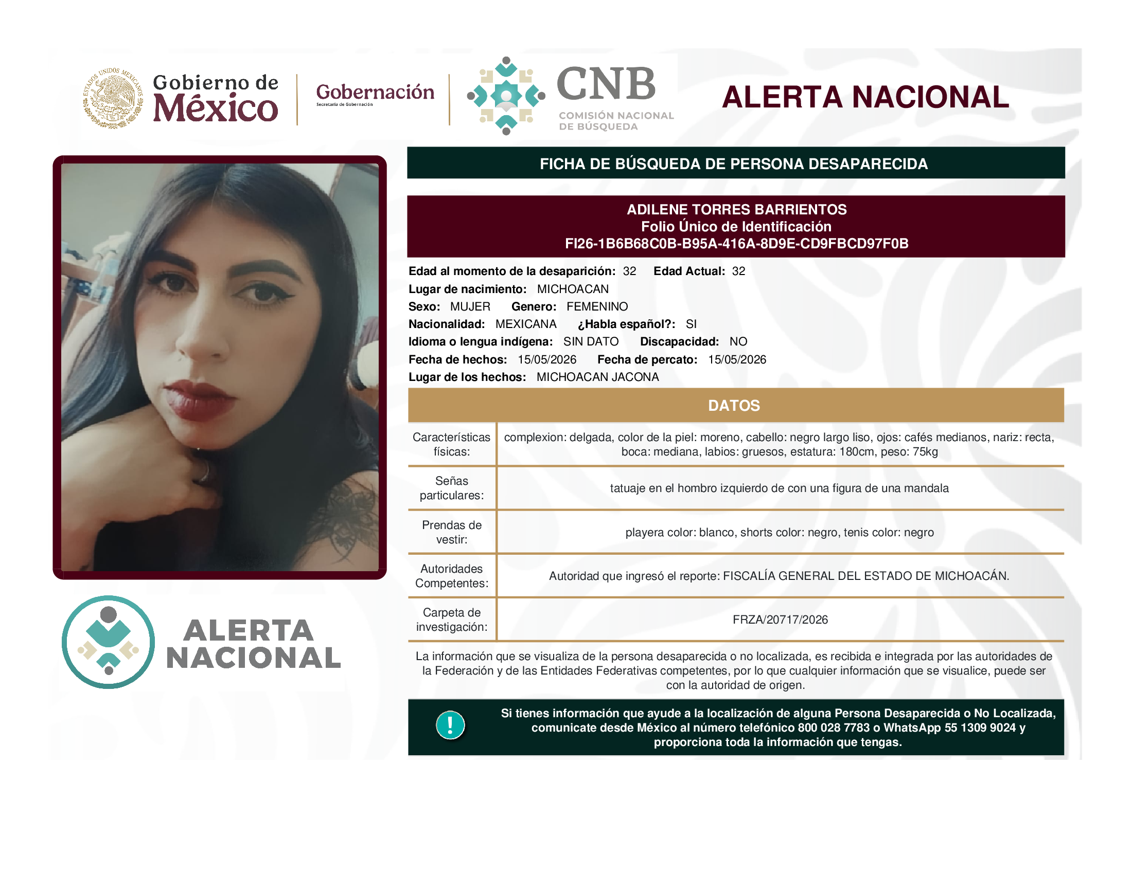 ADILENE TORRES BARRIENTOS