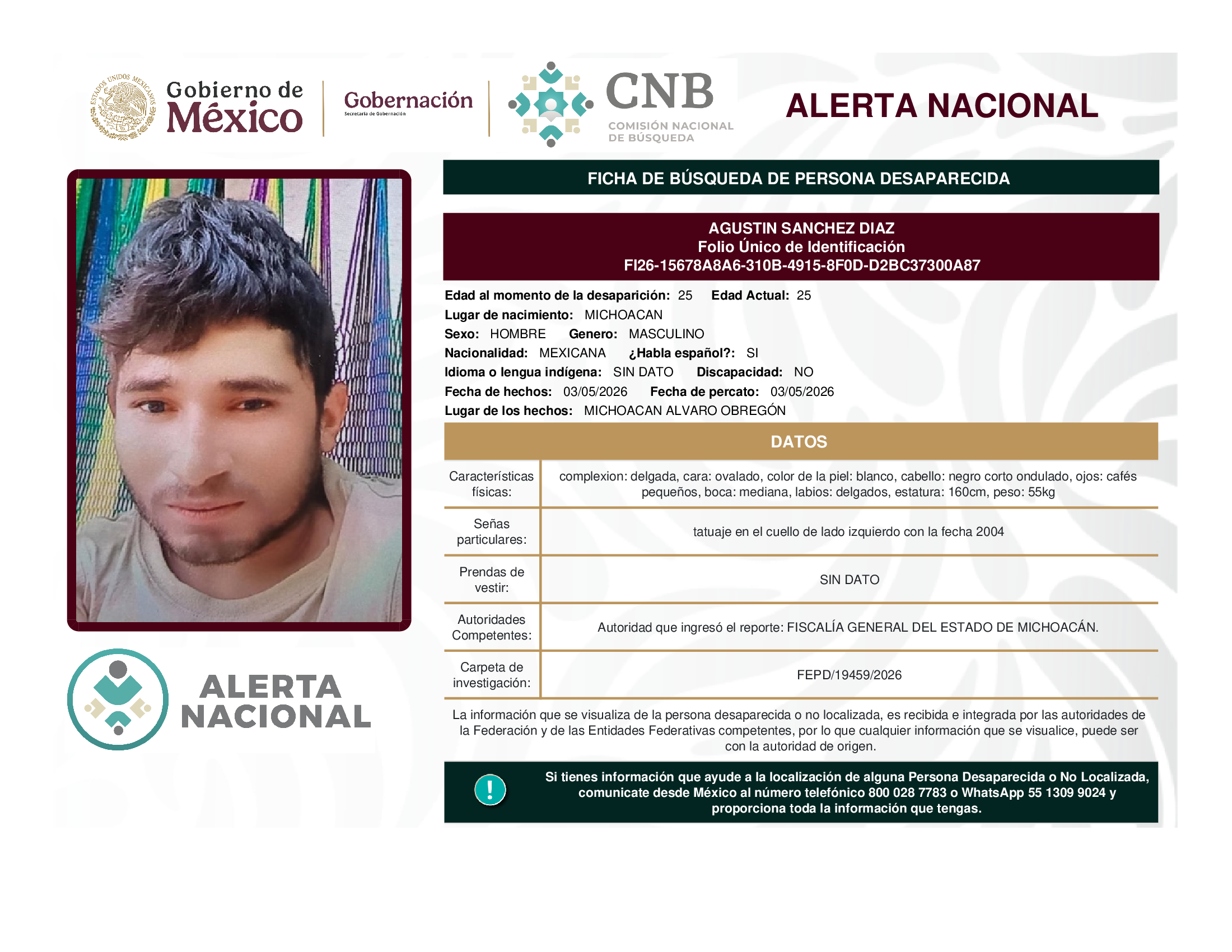 AGUSTIN SANCHEZ DIAZ