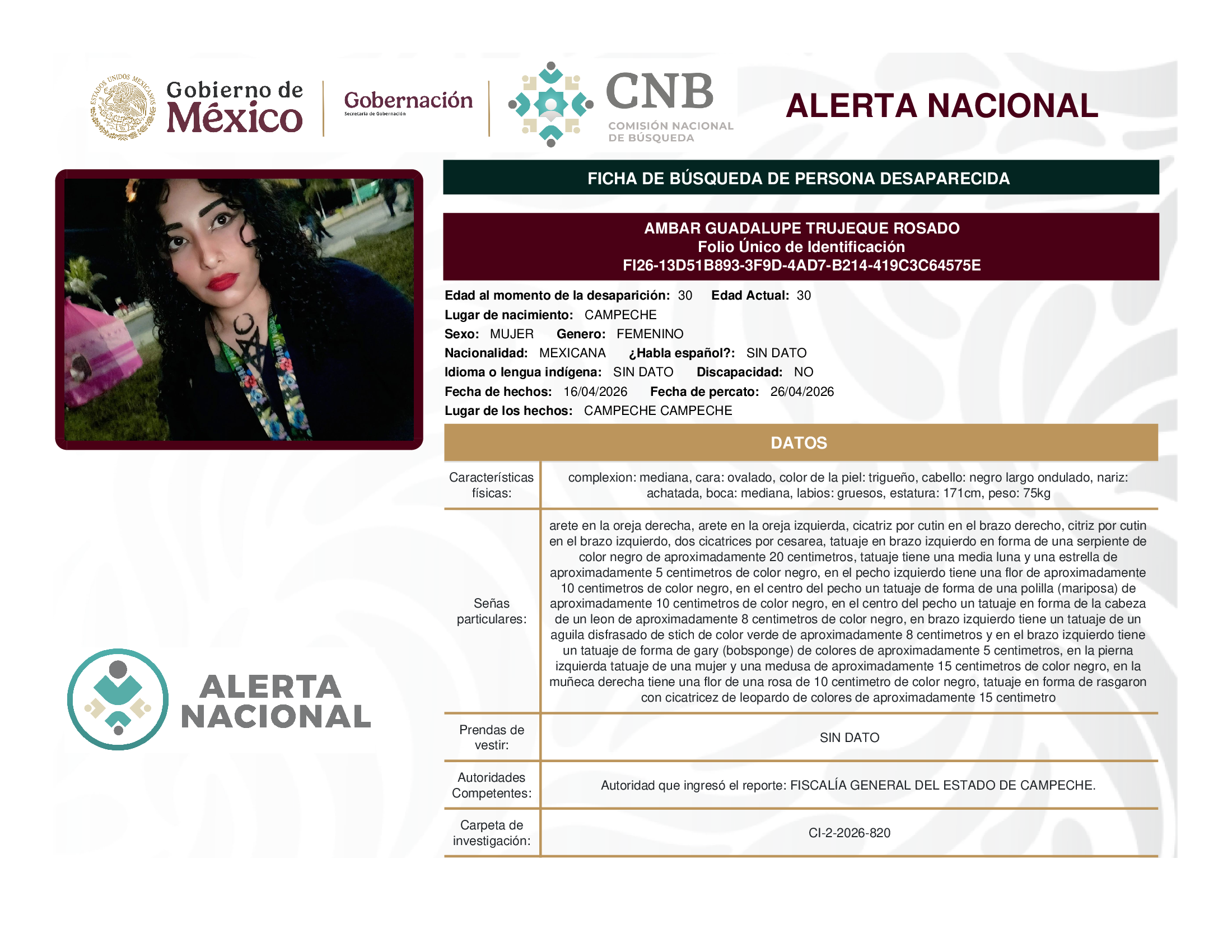 AMBAR GUADALUPE TRUJEQUE ROSADO