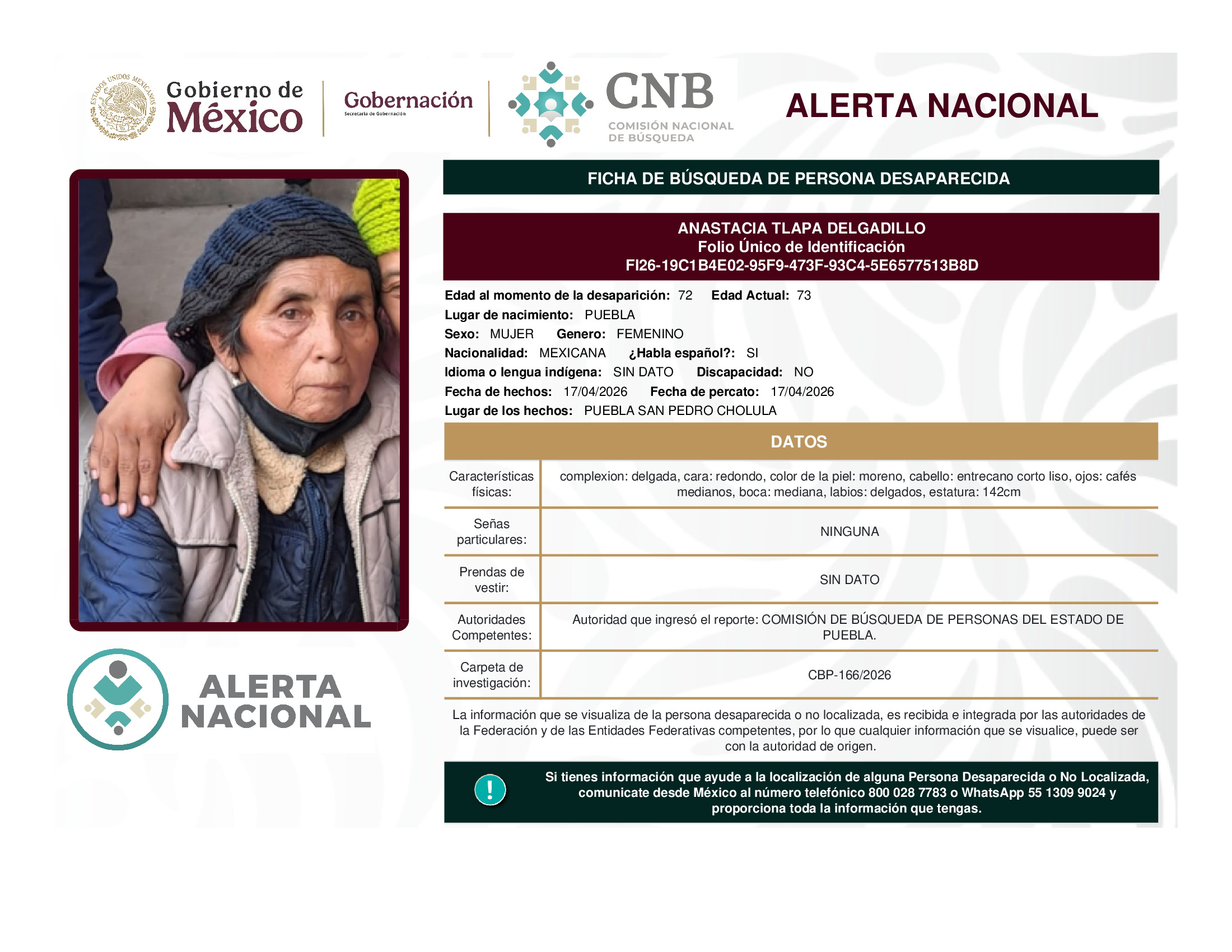 ANASTACIA TLAPA DELGADILLO