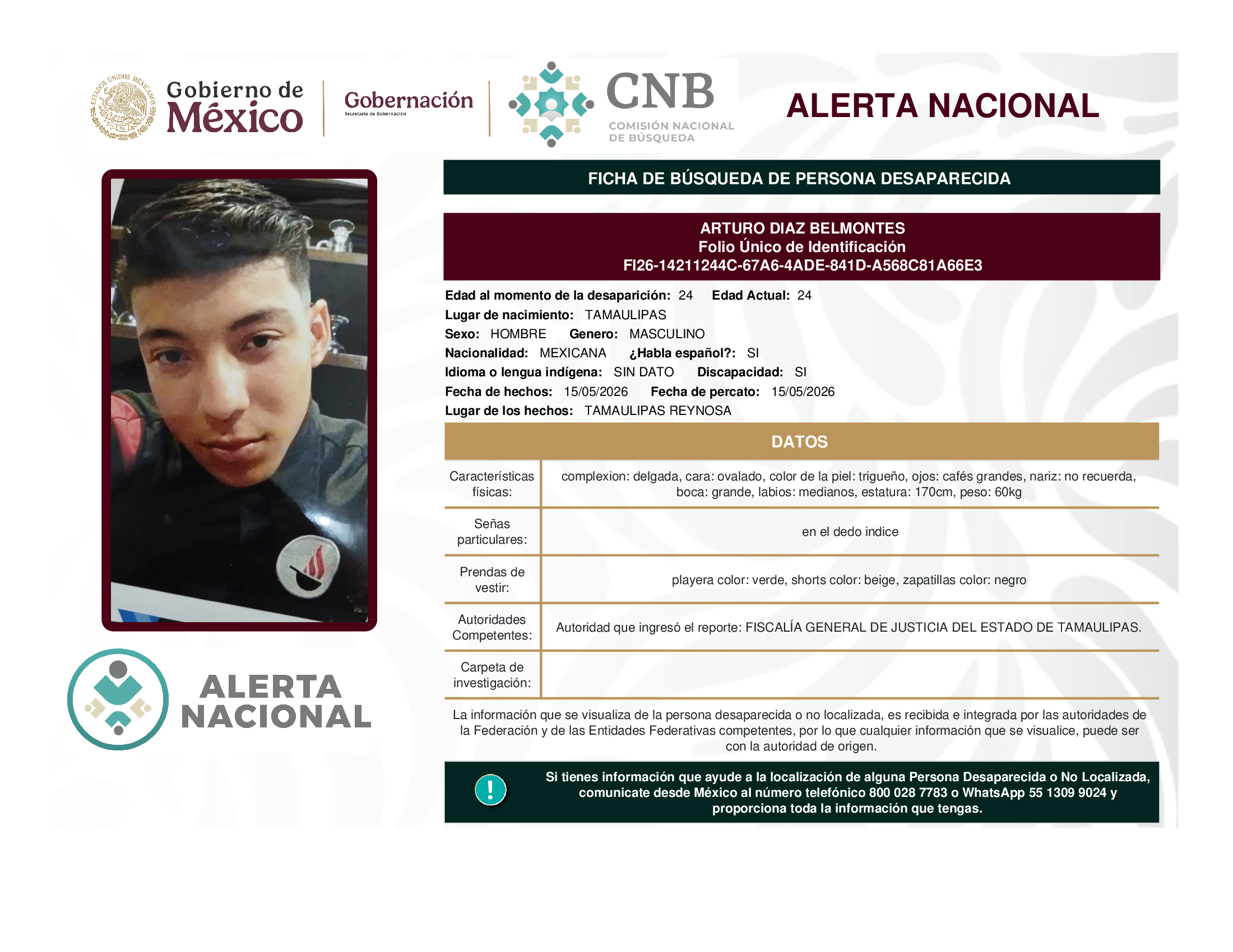ARTURO DIAZ BELMONTES