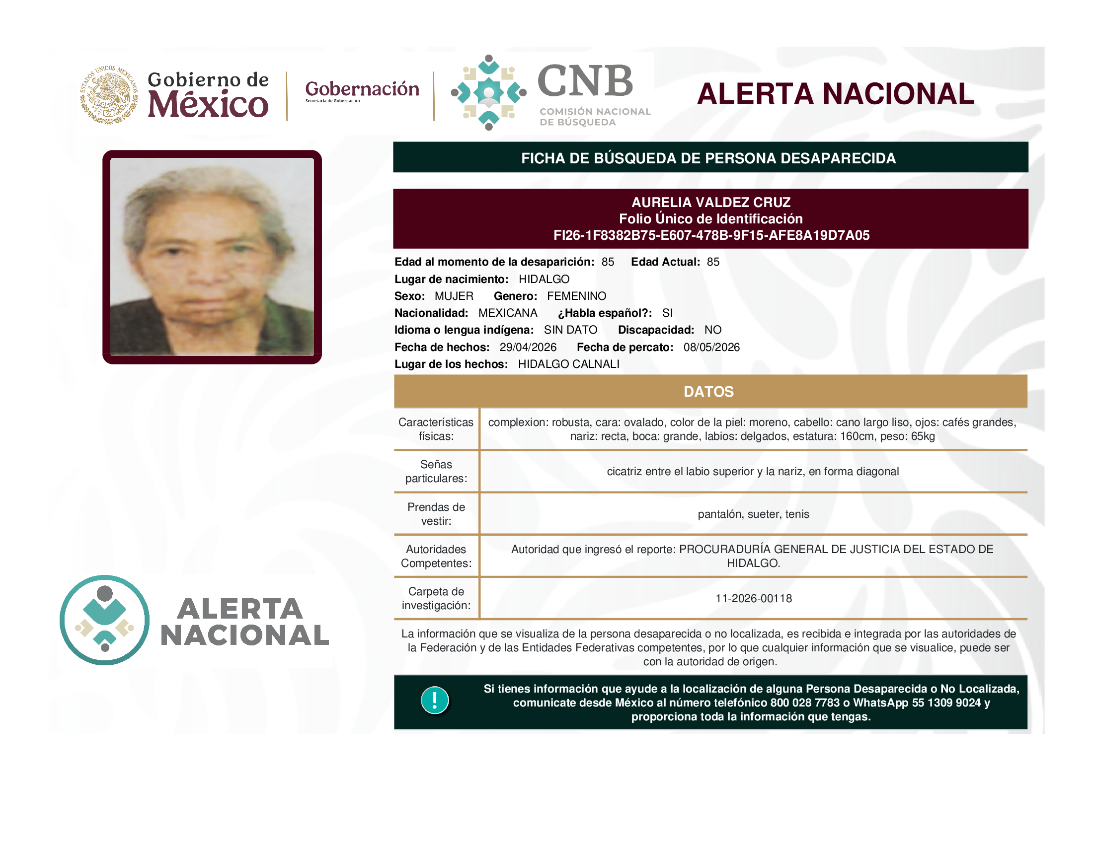 AURELIA VALDEZ CRUZ