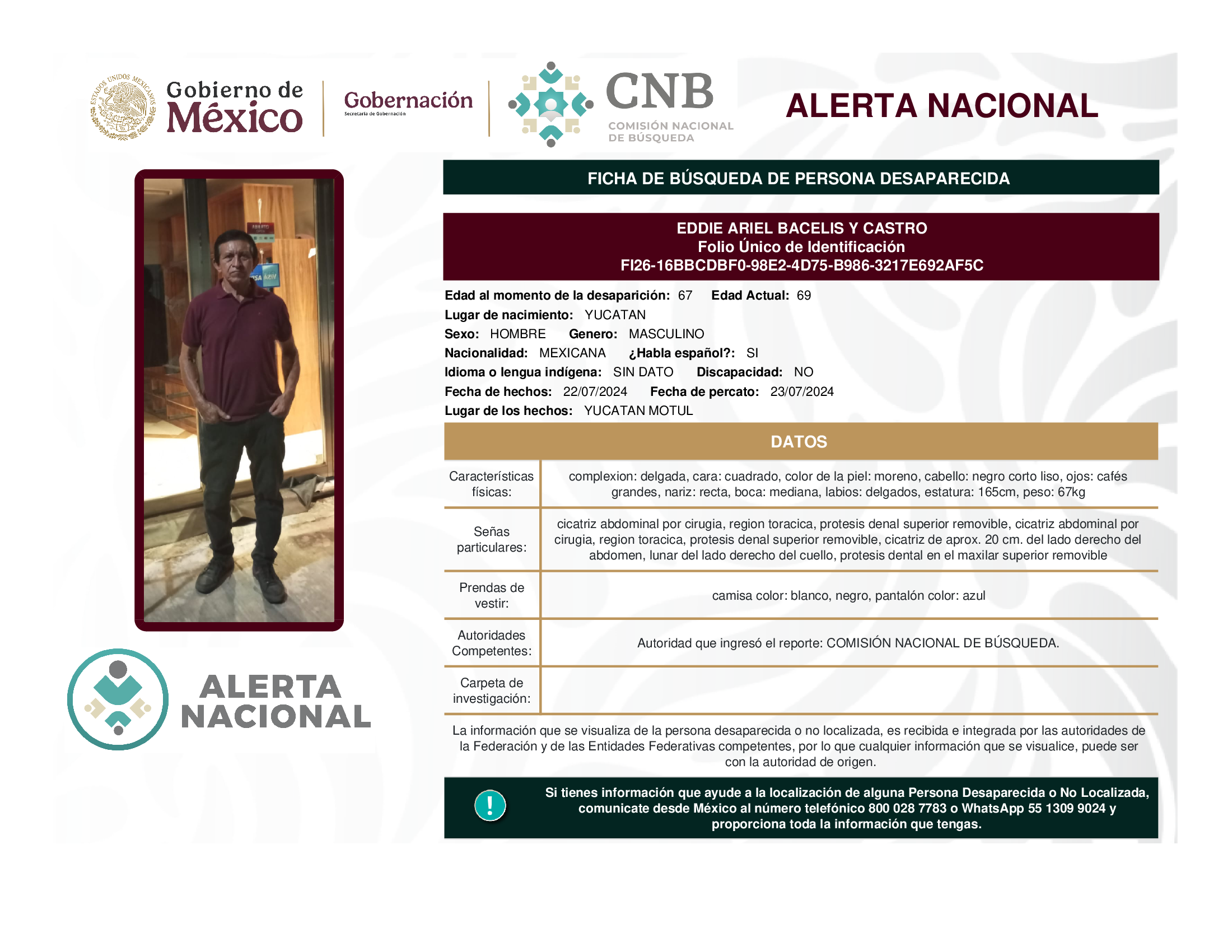 EDDIE ARIEL BACELIS Y CASTRO