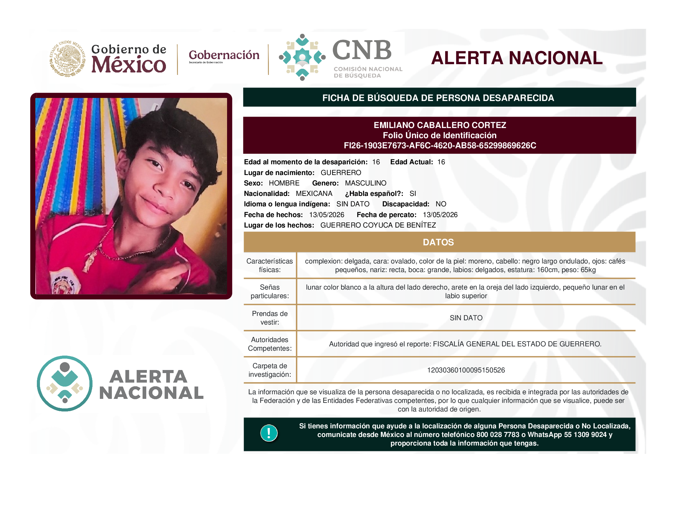 EMILIANO CABALLERO CORTEZ