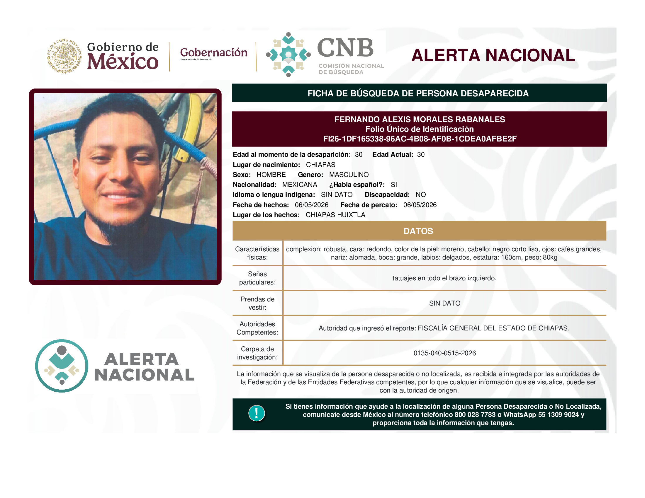 FERNANDO ALEXIS MORALES RABANALES