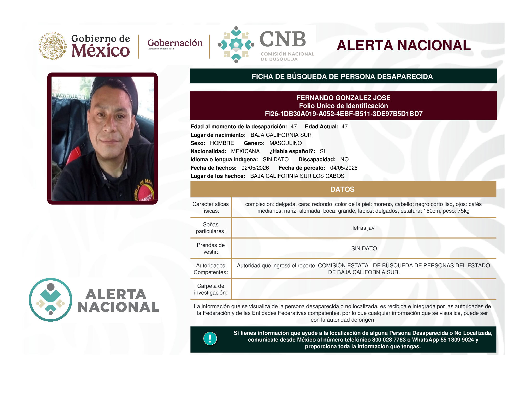 FERNANDO GONZALEZ JOSE