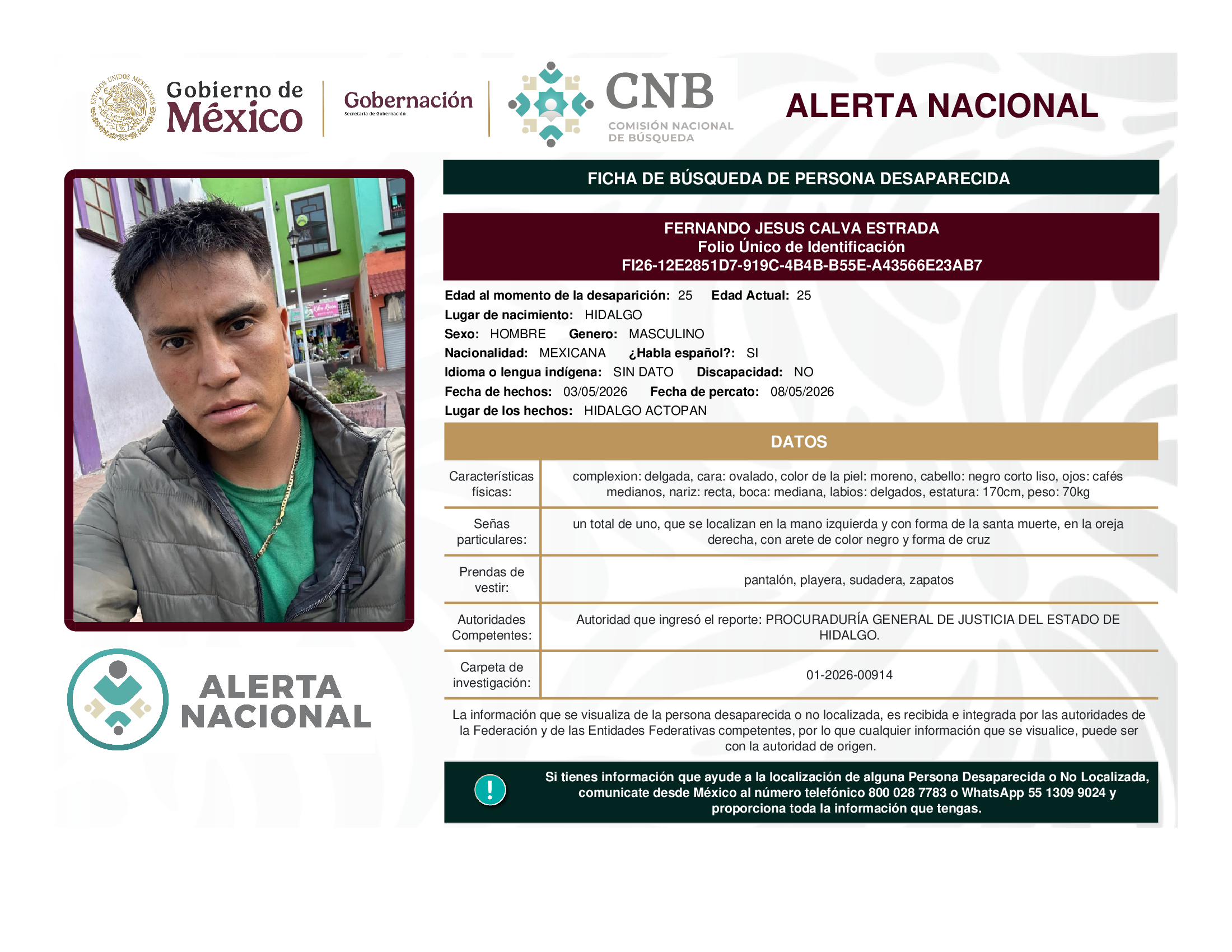 FERNANDO JESUS CALVA ESTRADA