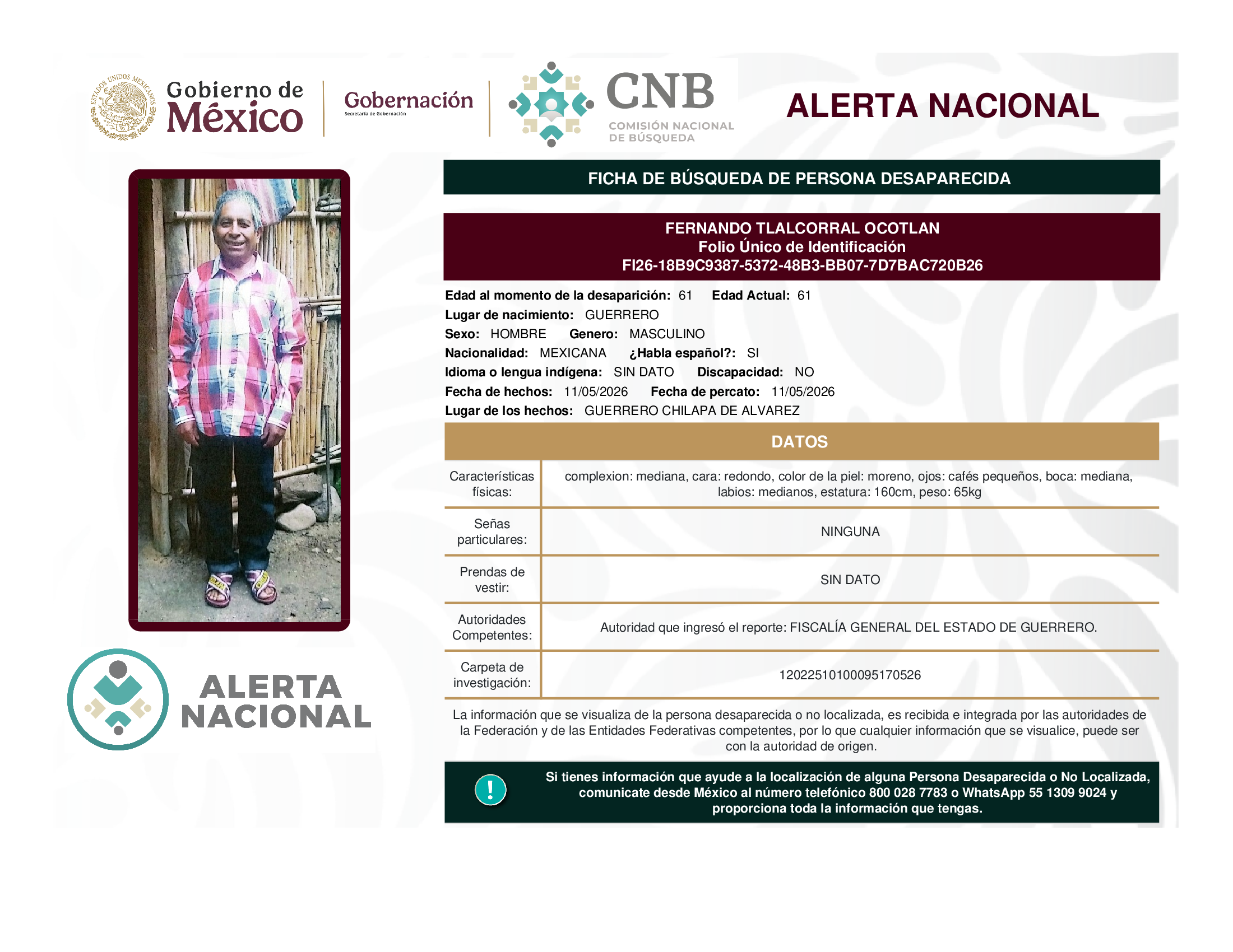 FERNANDO TLALCORRAL OCOTLAN