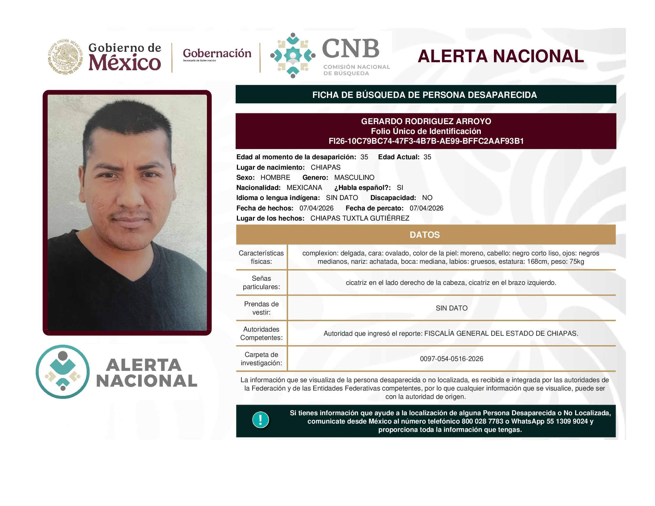 GERARDO RODRIGUEZ ARROYO
