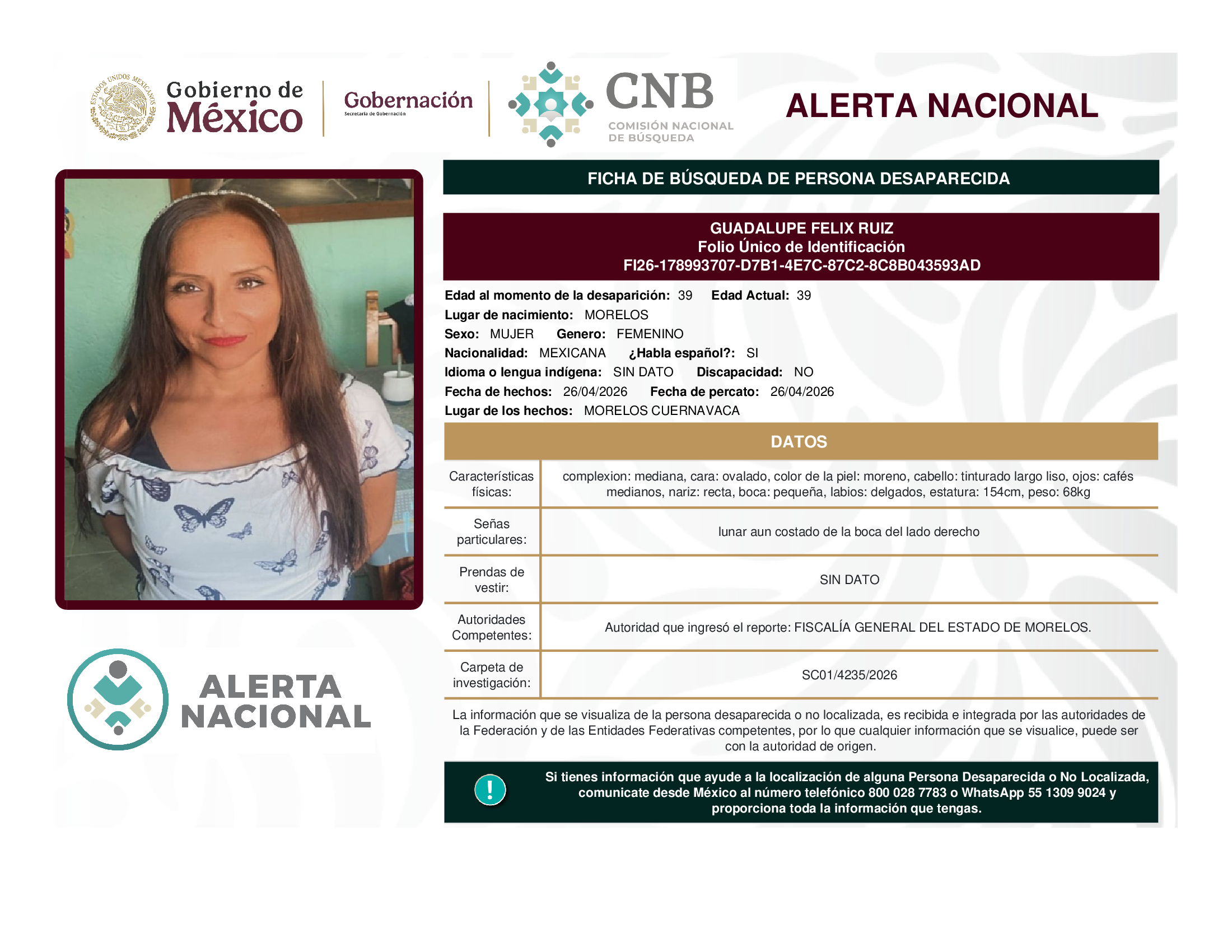 GUADALUPE FELIX RUIZ