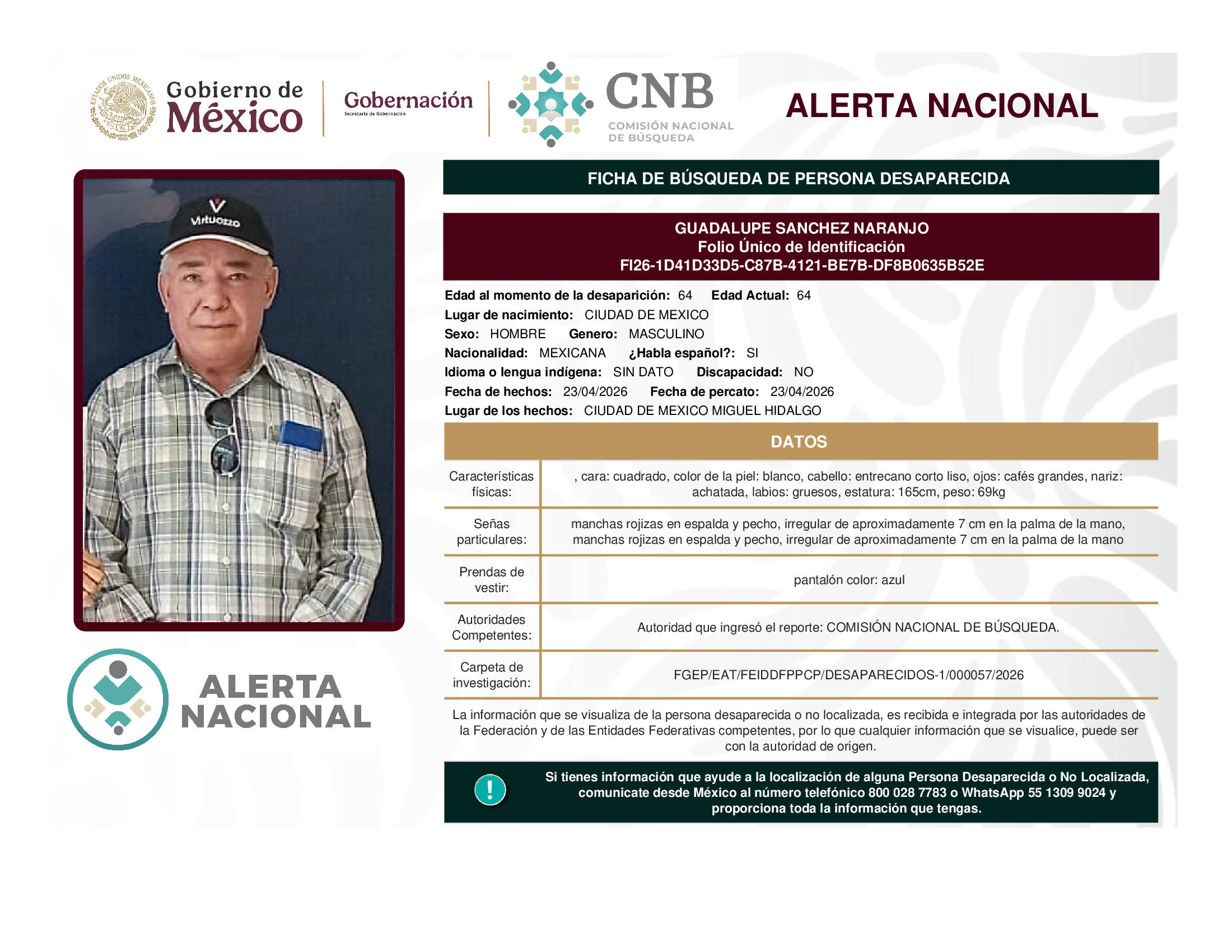 GUADALUPE SANCHEZ NARANJO