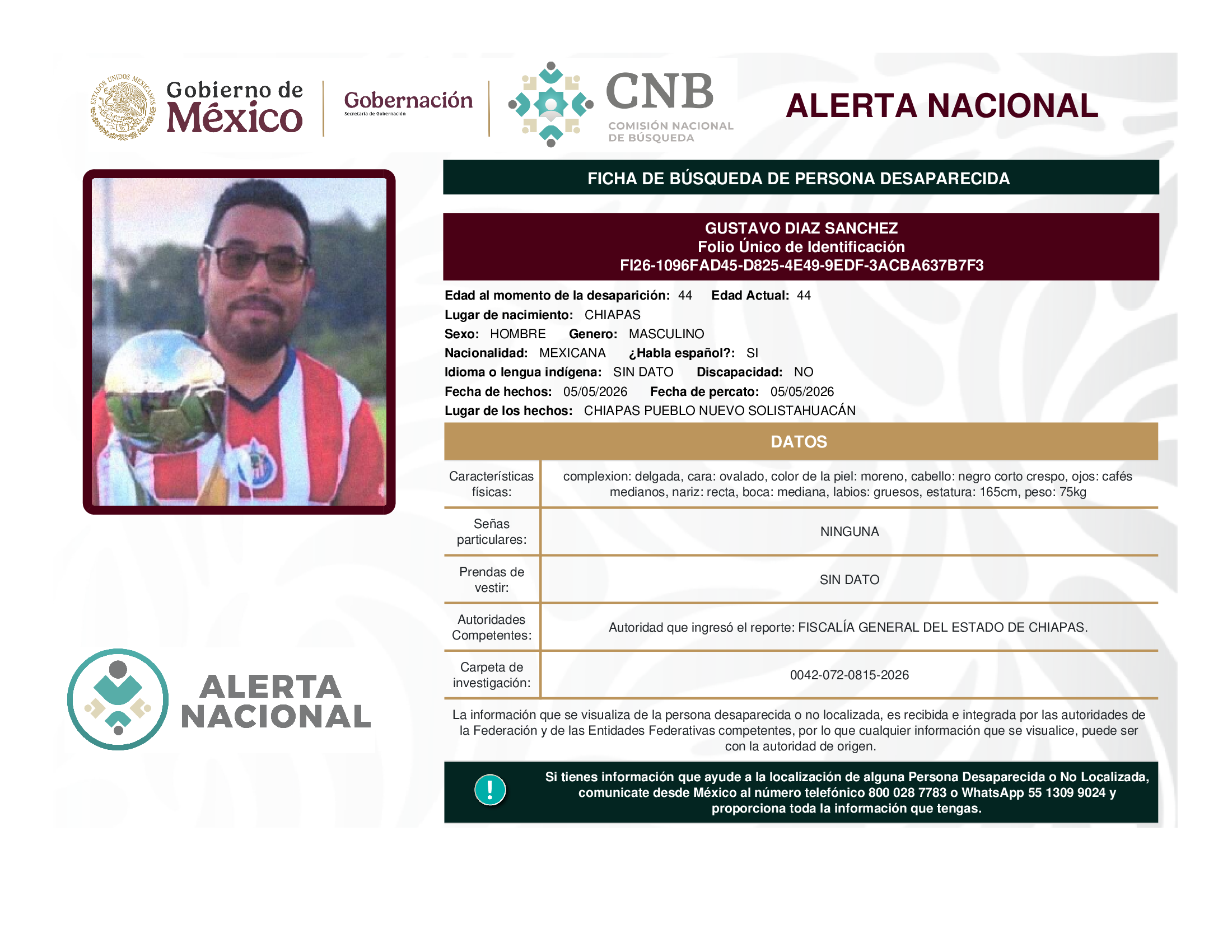 GUSTAVO DIAZ SANCHEZ