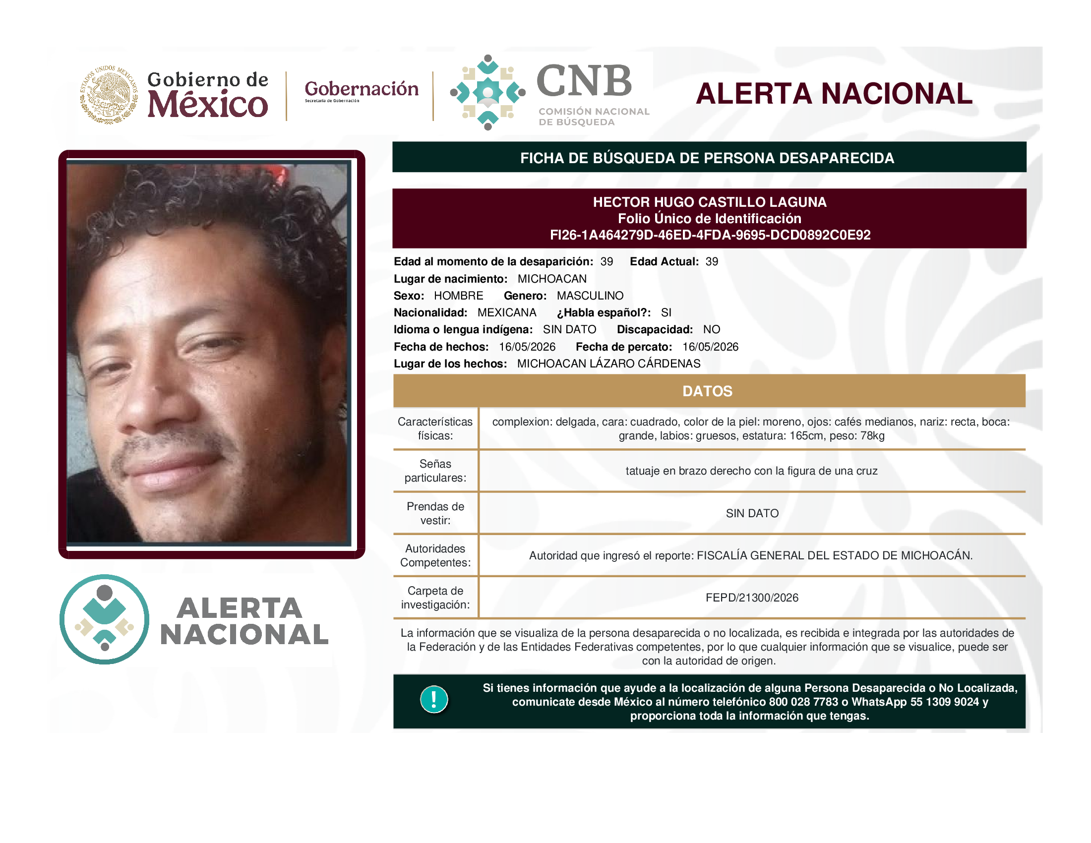 HECTOR HUGO CASTILLO LAGUNA