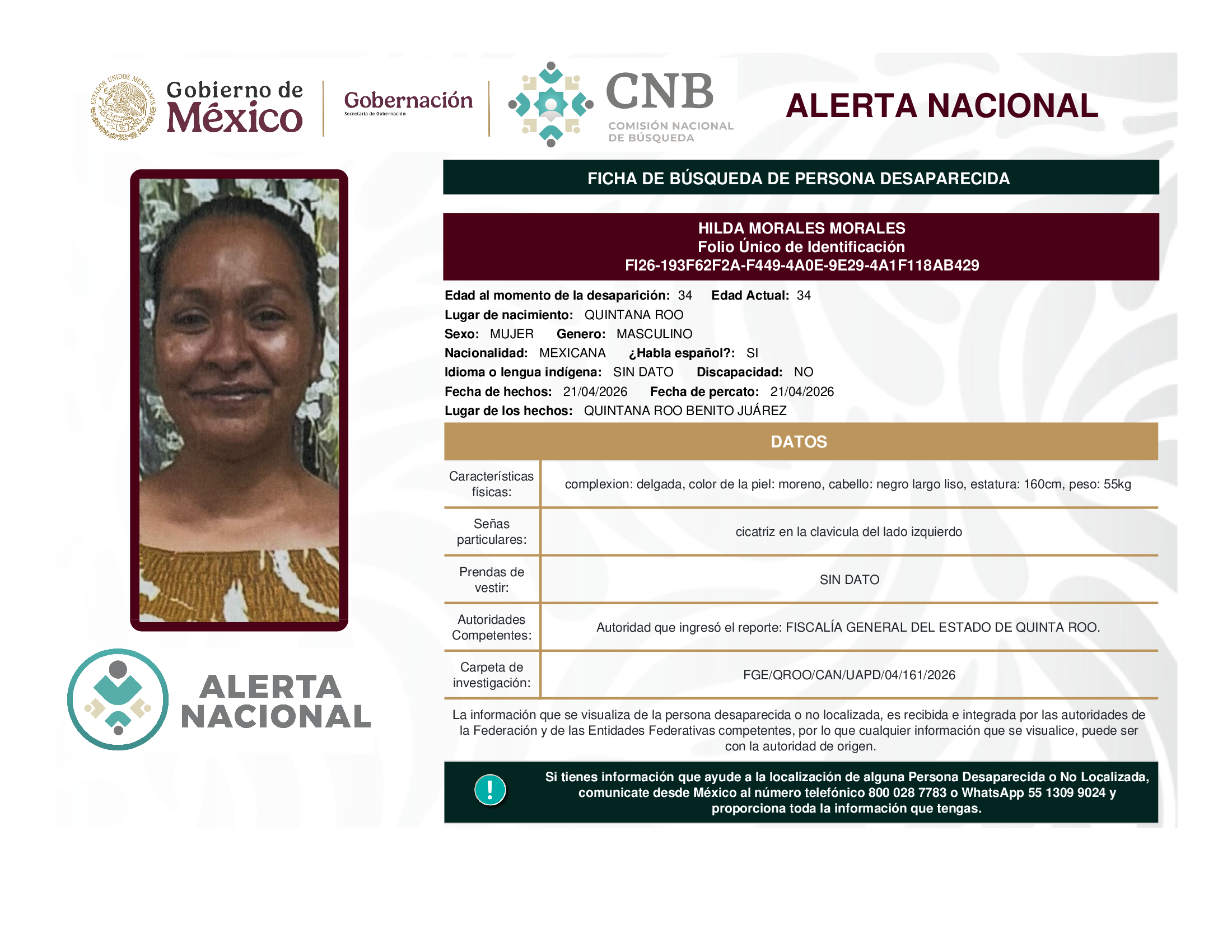 HILDA MORALES MORALES