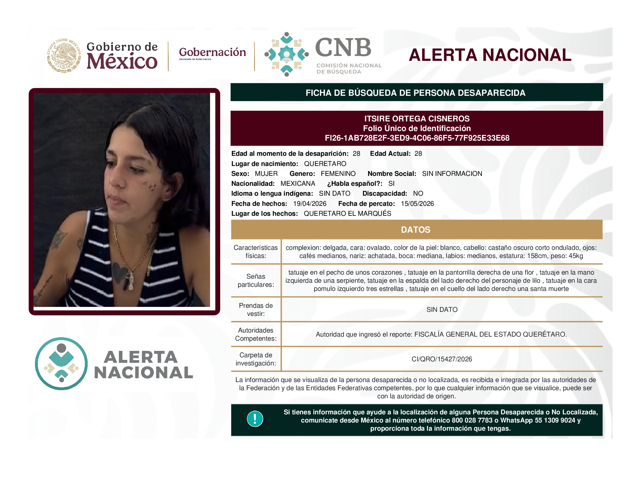 ITSIRE ORTEGA CISNEROS