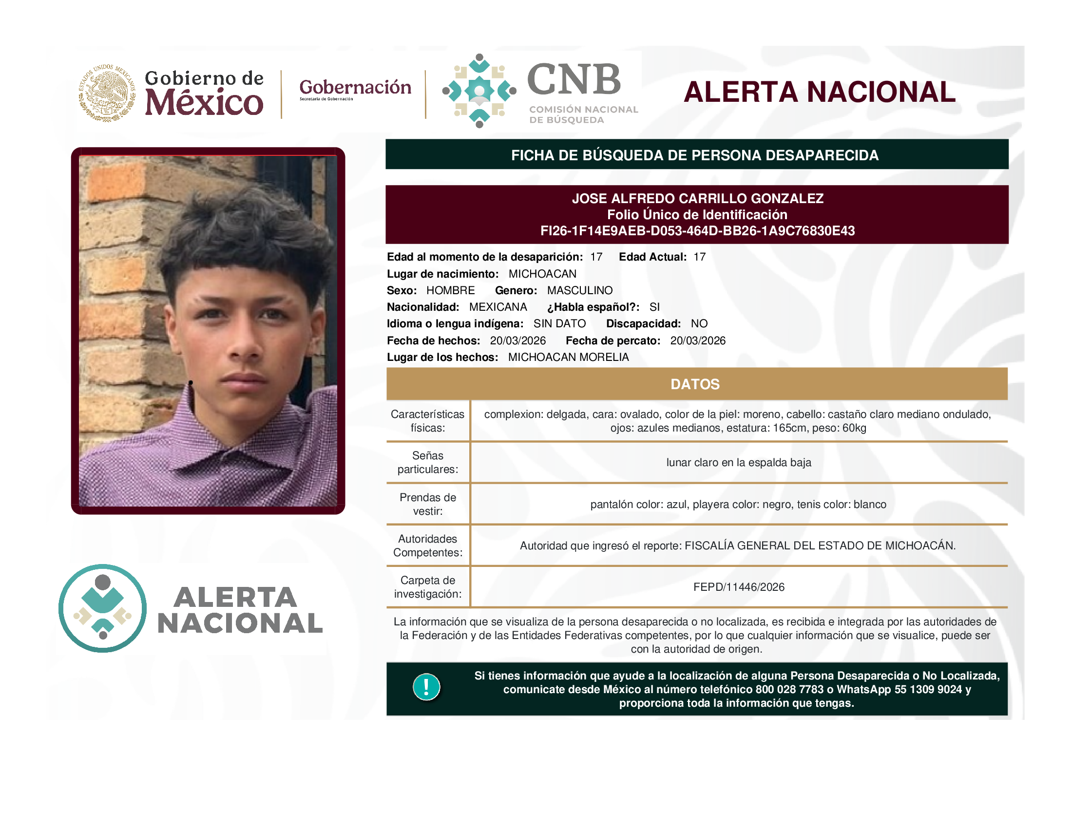 JOSE ALFREDO CARRILLO GONZALEZ