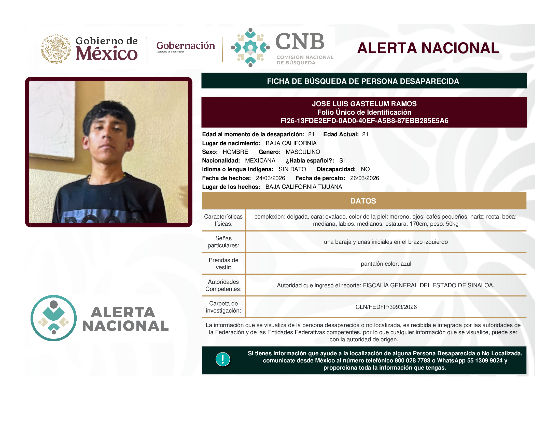JOSE LUIS GASTELUM RAMOS