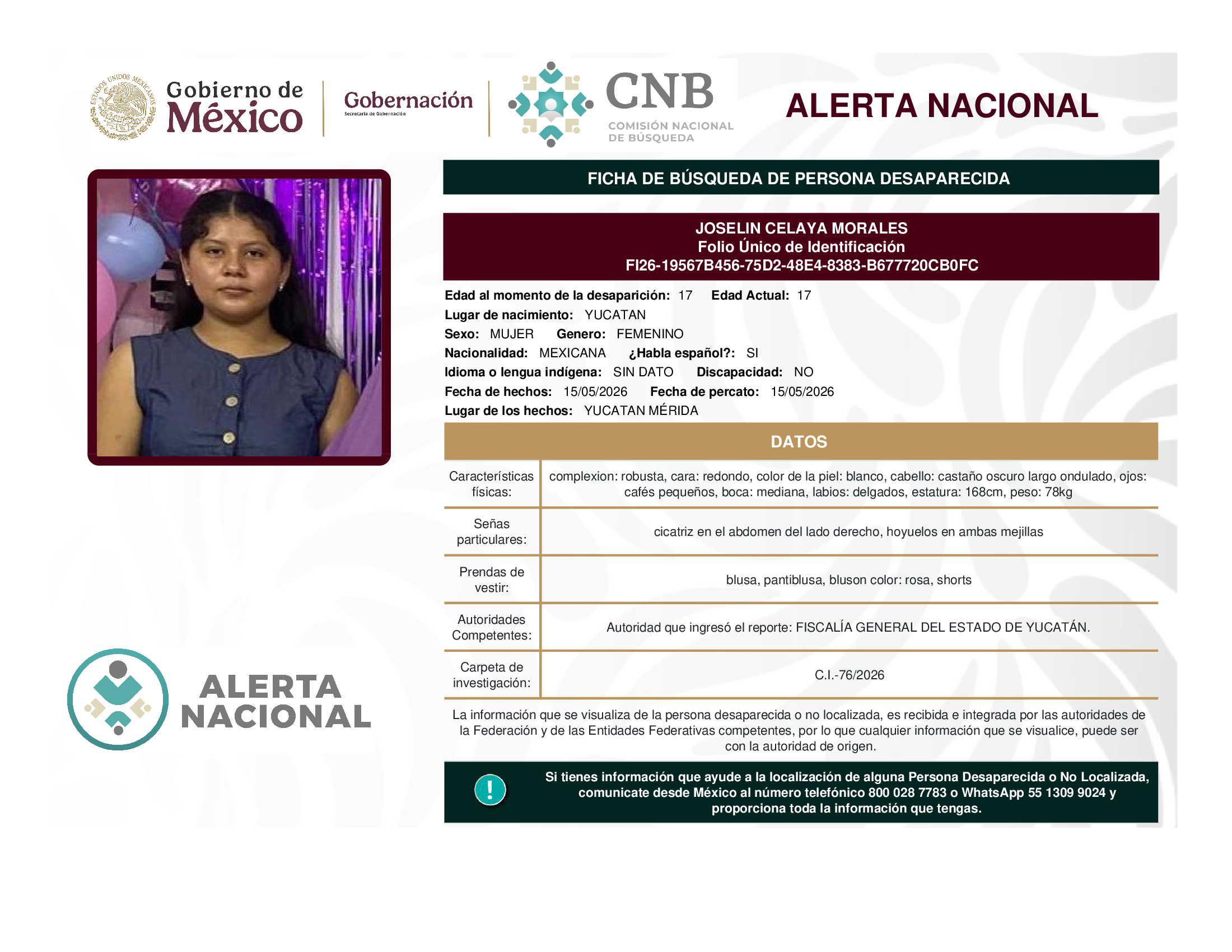 JOSELIN CELAYA MORALES