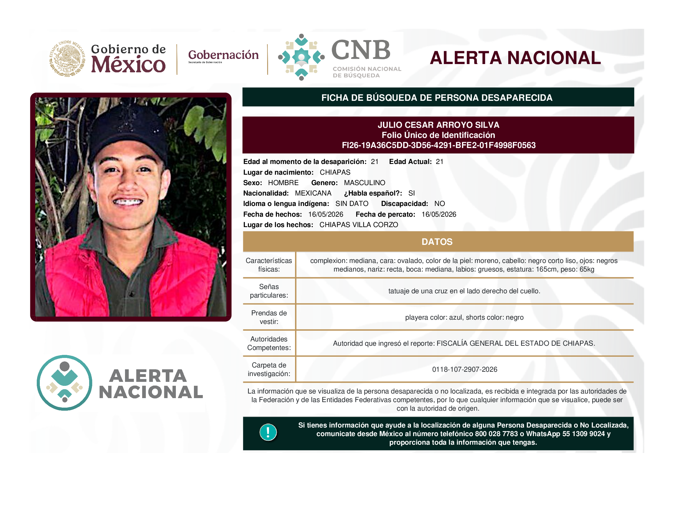 JULIO CESAR ARROYO SILVA