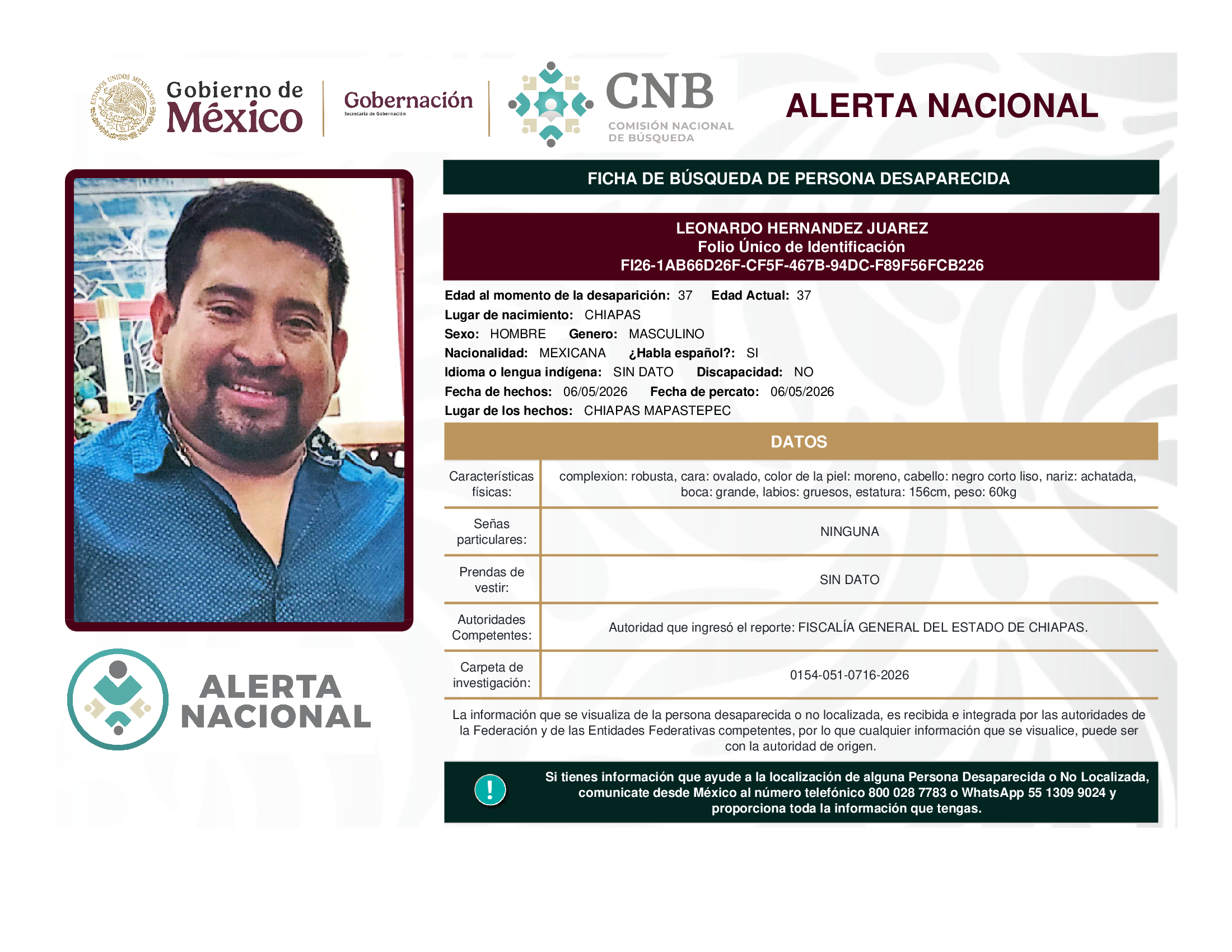 LEONARDO HERNANDEZ JUAREZ