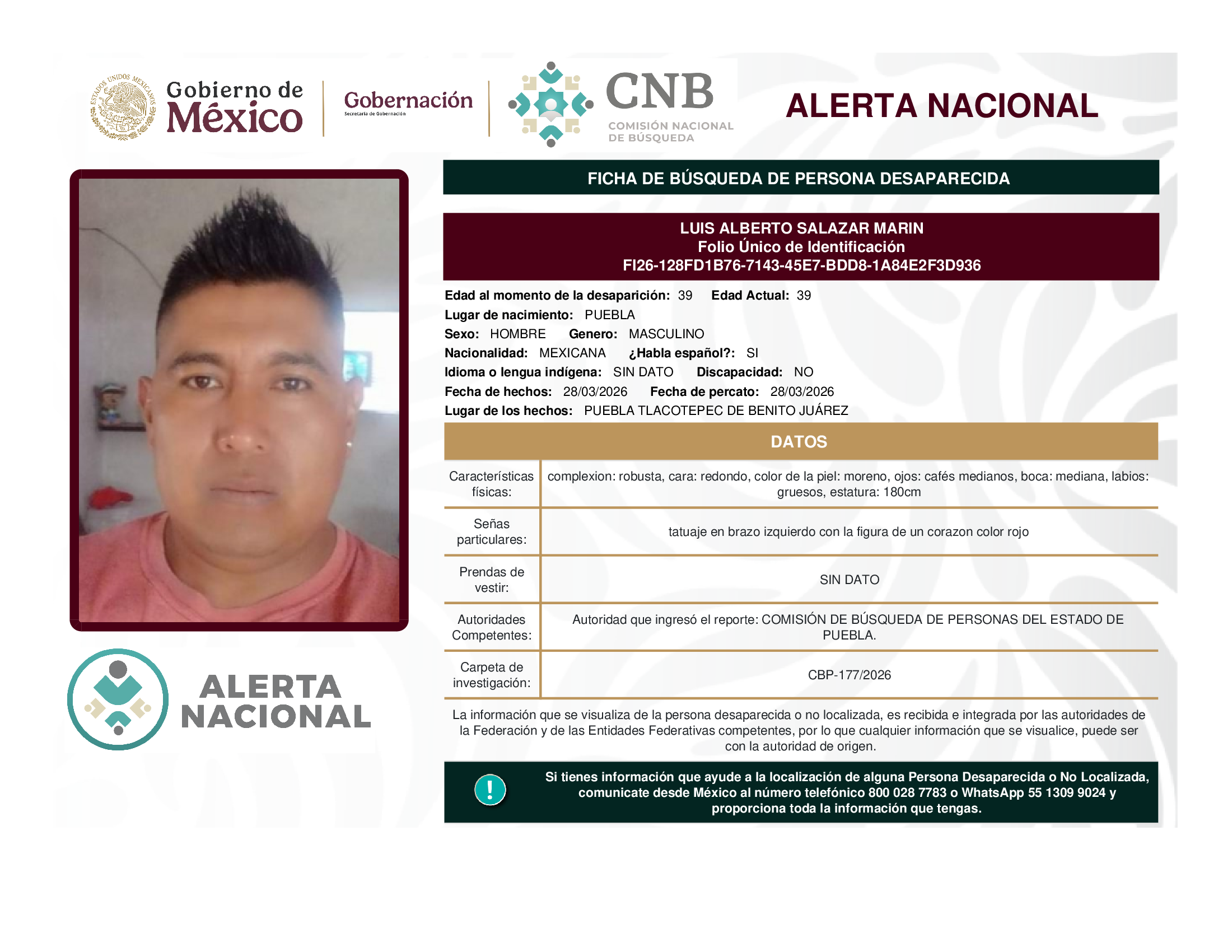 LUIS ALBERTO SALAZAR MARIN