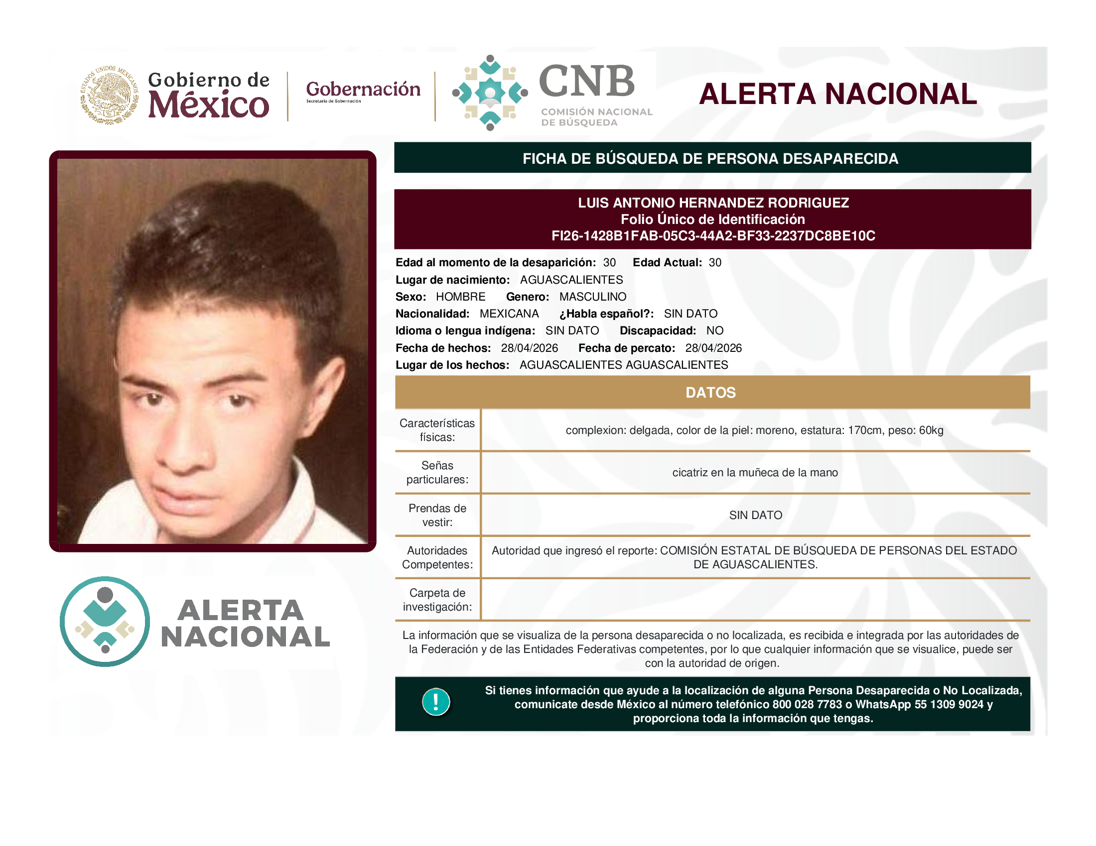 LUIS ANTONIO HERNANDEZ RODRIGUEZ