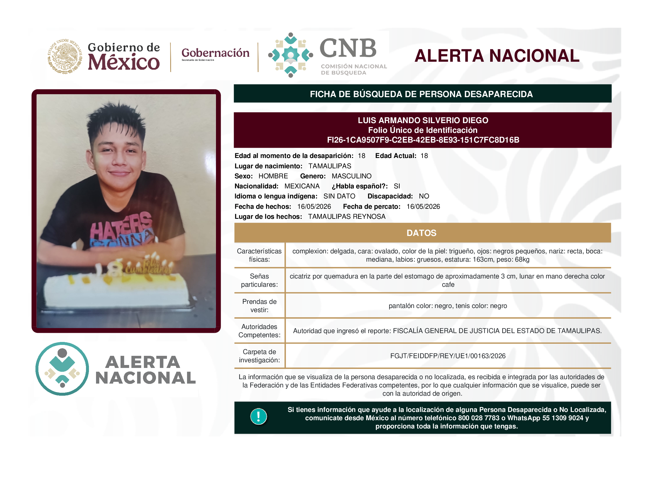 LUIS ARMANDO SILVERIO DIEGO