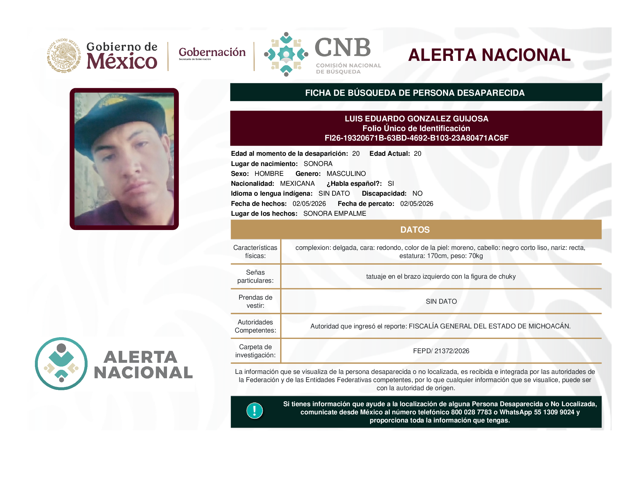 LUIS EDUARDO GONZALEZ GUIJOSA