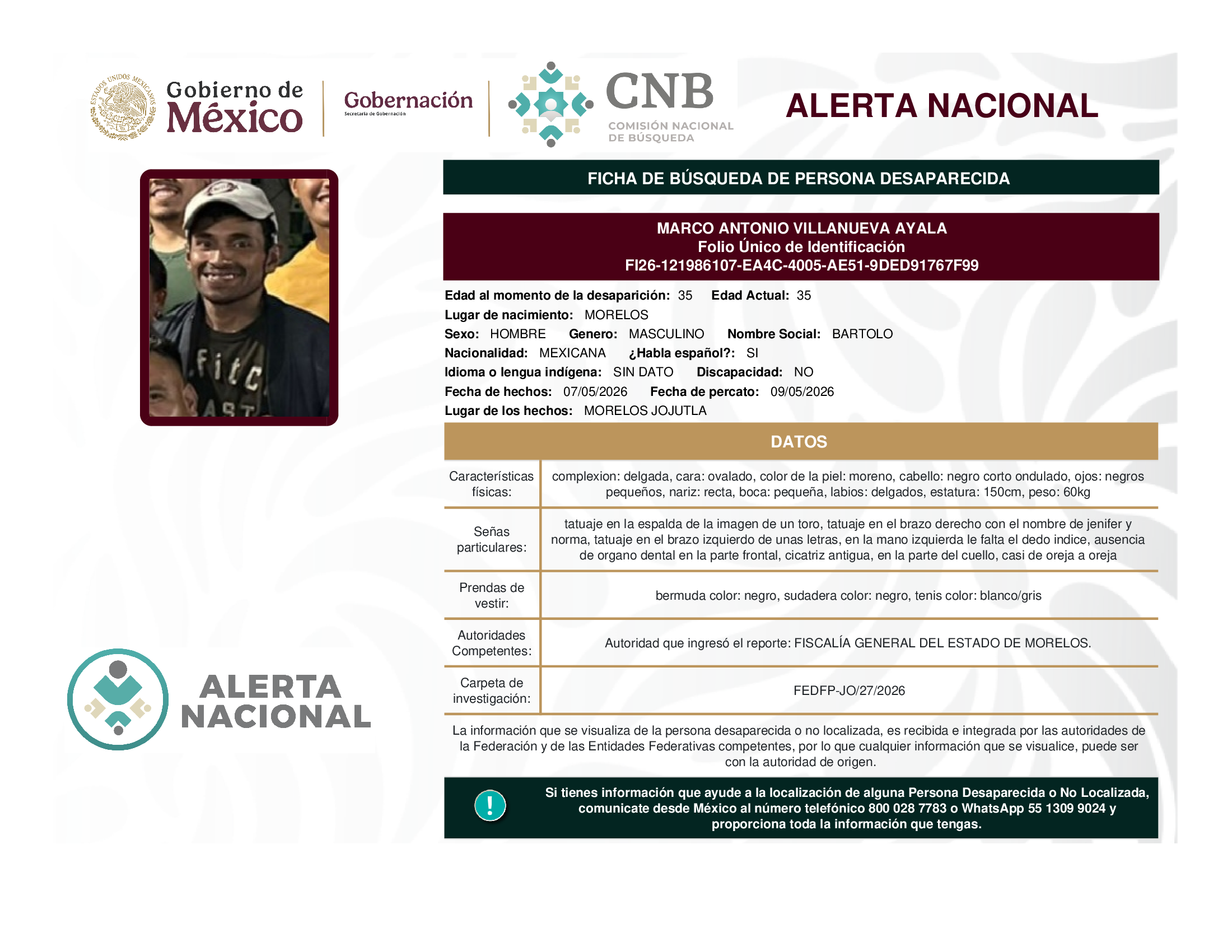 MARCO ANTONIO VILLANUEVA AYALA