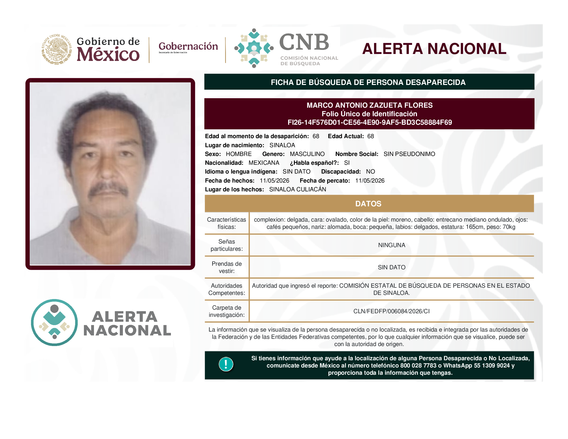 MARCO ANTONIO ZAZUETA FLORES