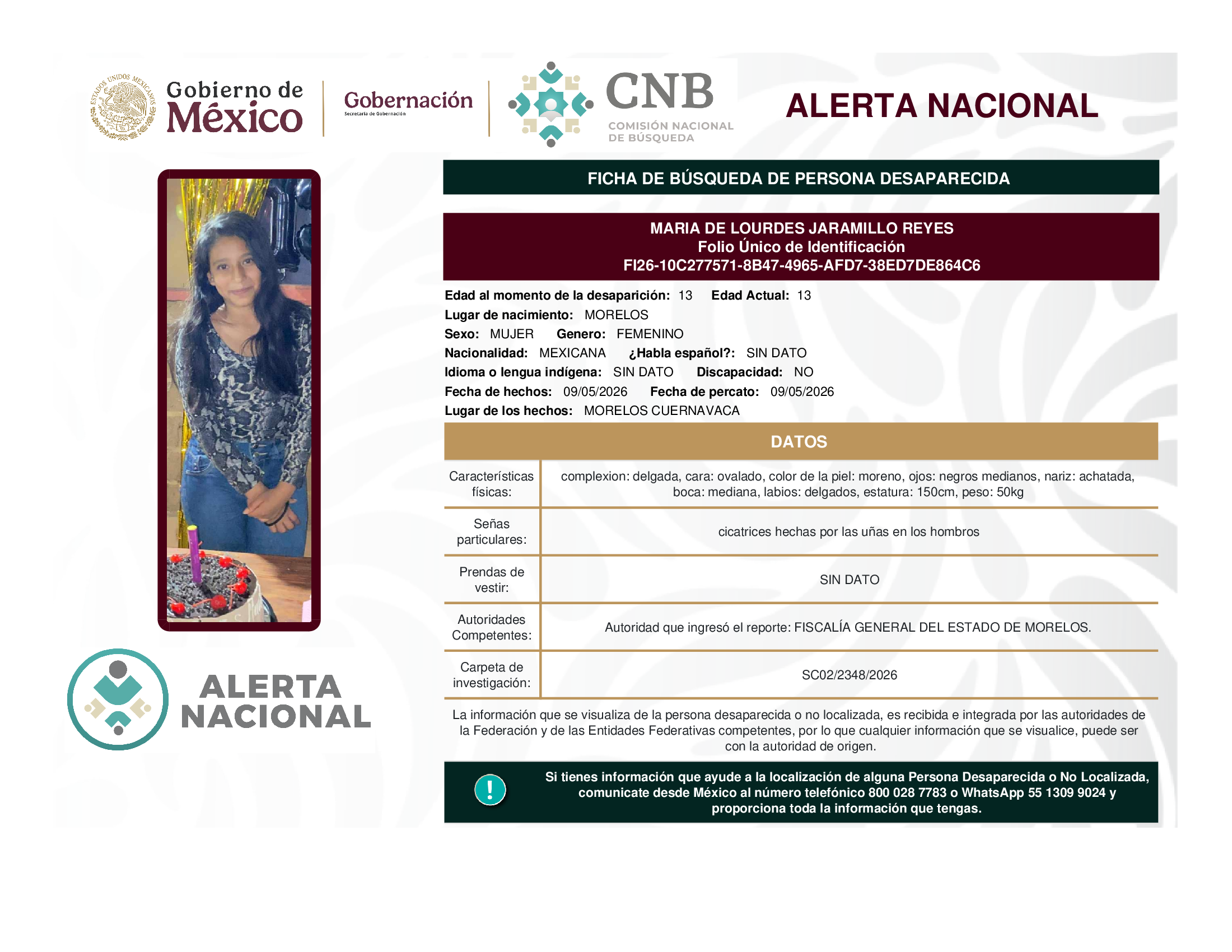 MARIA DE LOURDES JARAMILLO REYES