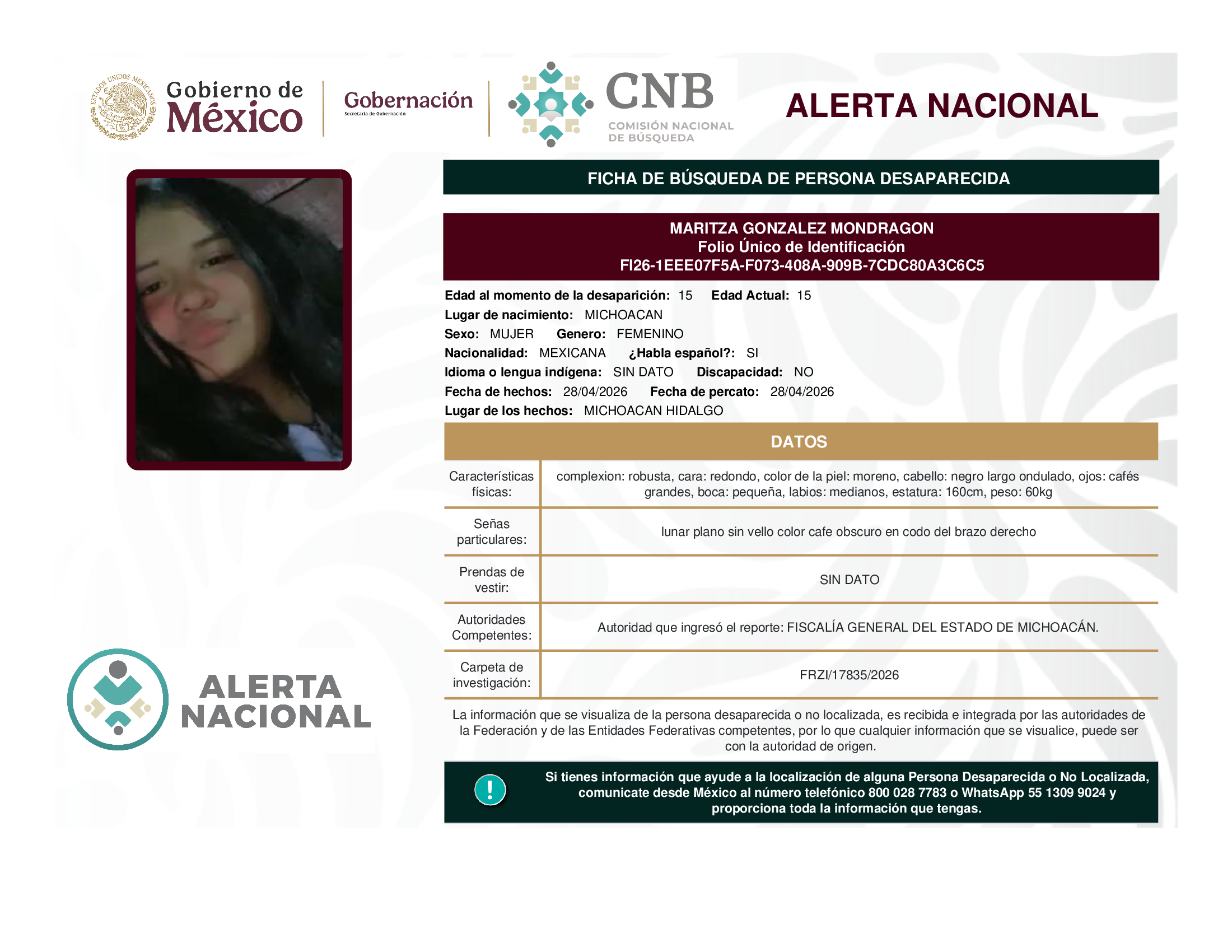 MARITZA GONZALEZ MONDRAGON