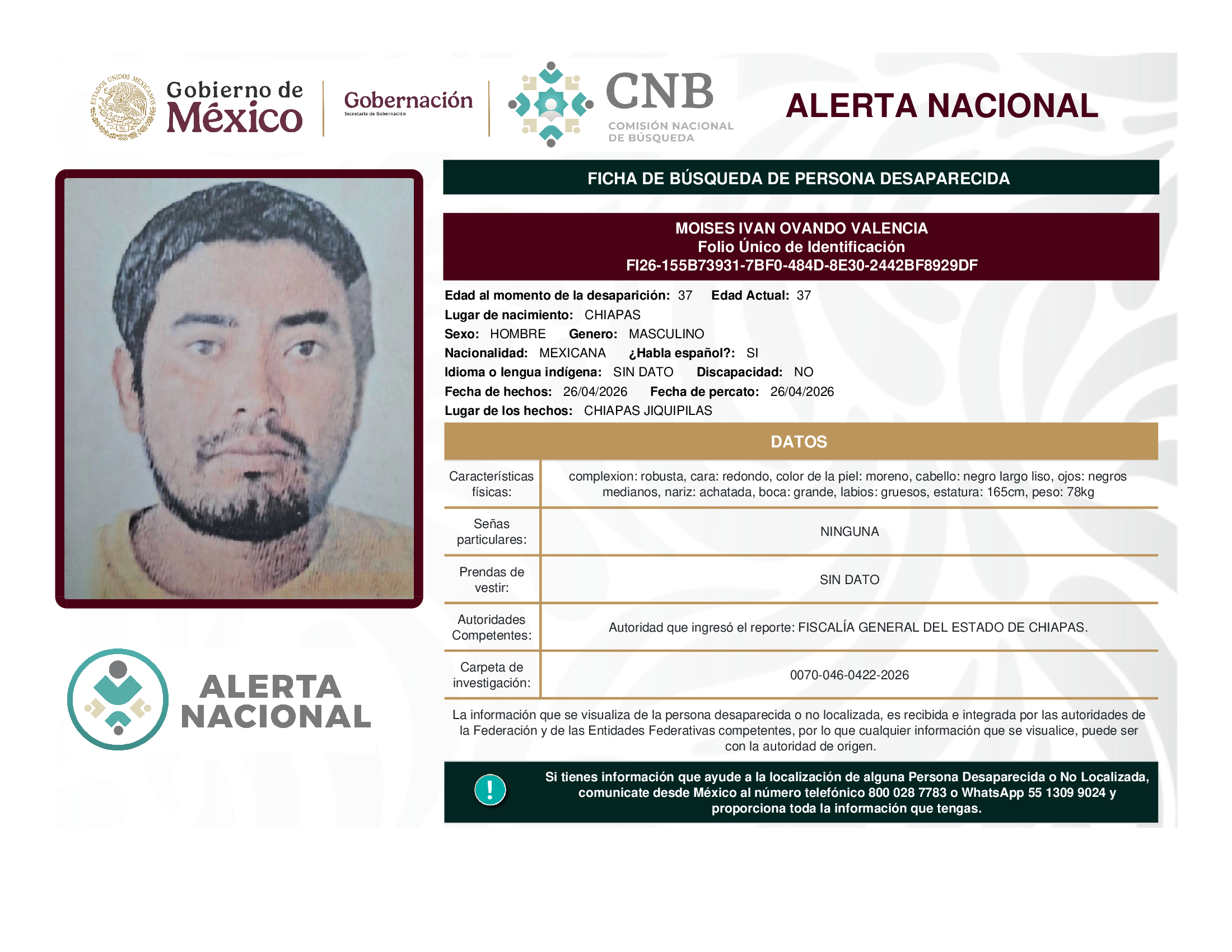 MOISES IVAN OVANDO VALENCIA