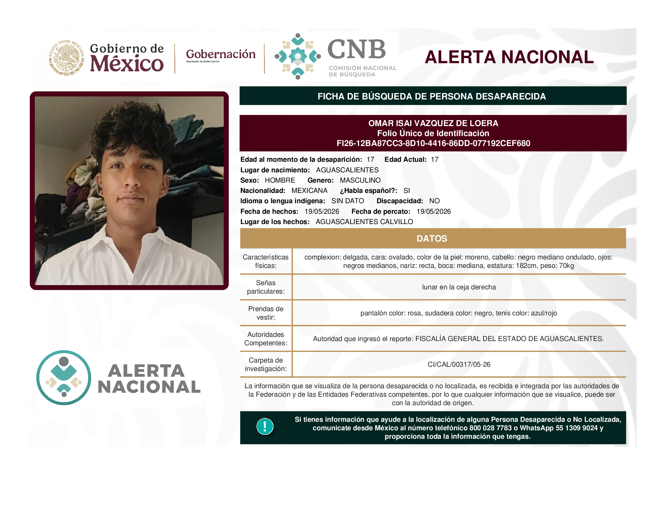 OMAR ISAI VAZQUEZ DE LOERA