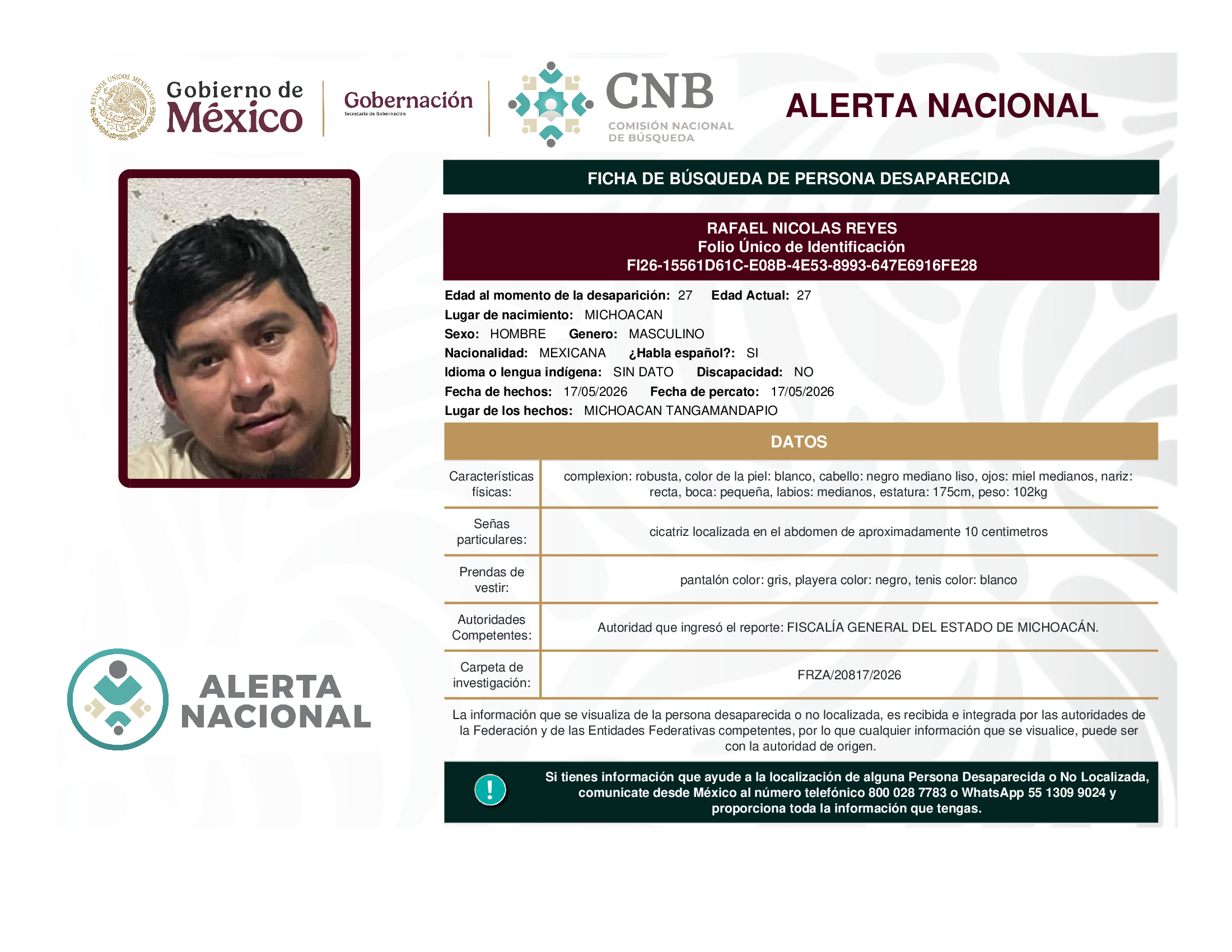 RAFAEL NICOLAS REYES